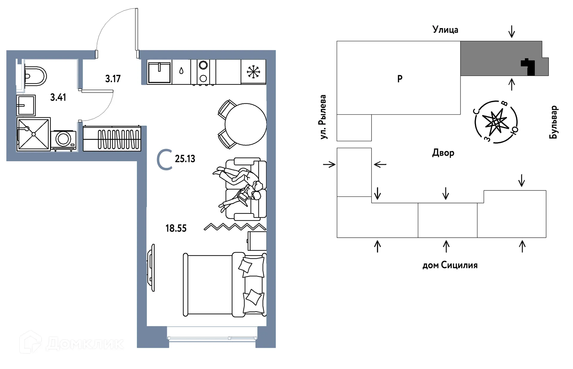 Фото квартиры в ЖК Остров-сад