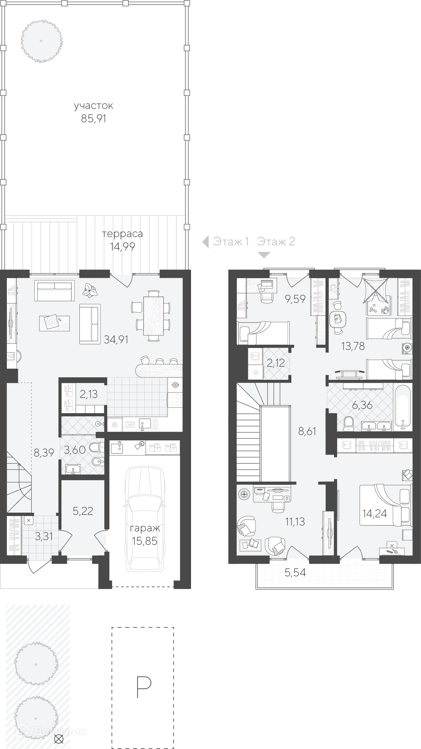 Фото квартиры в ЖК Скандиа. Таунхаусы