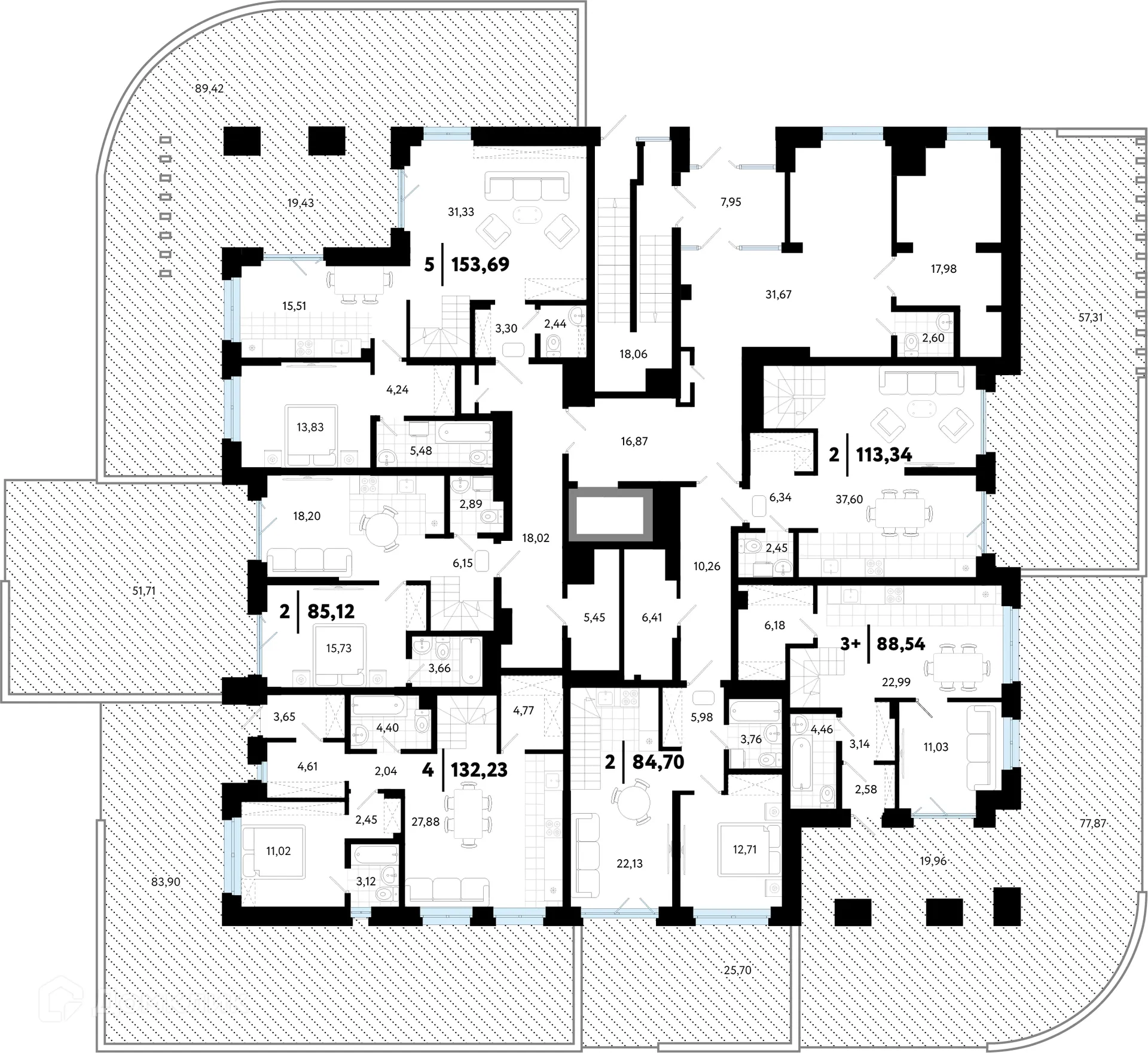 Фото квартиры в ЖК "В Гагаринском парке"