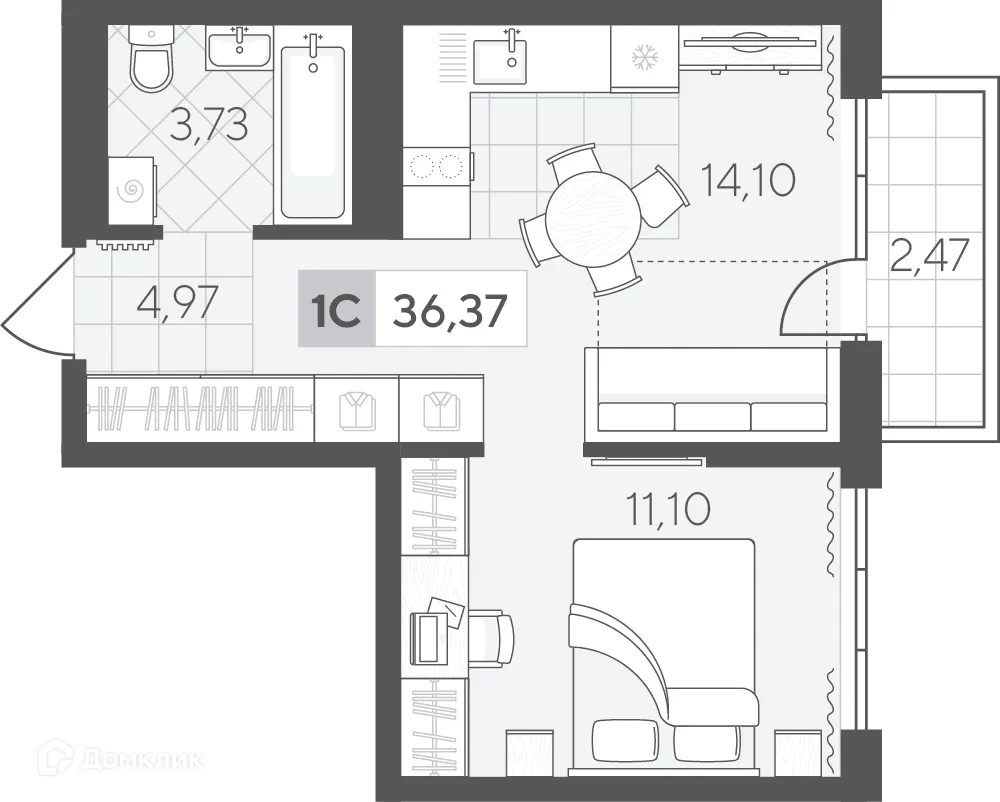 Фото квартиры в ЖК Скандиа.Квартал в Комарово Парк