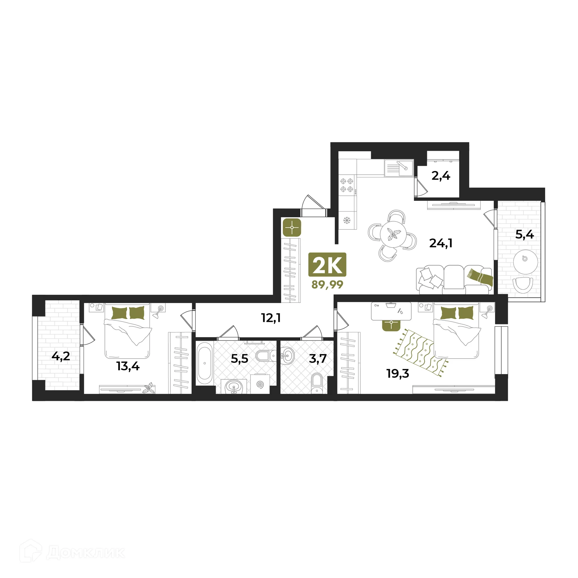 Фото квартиры в ЖК Авторский проект "Опера"