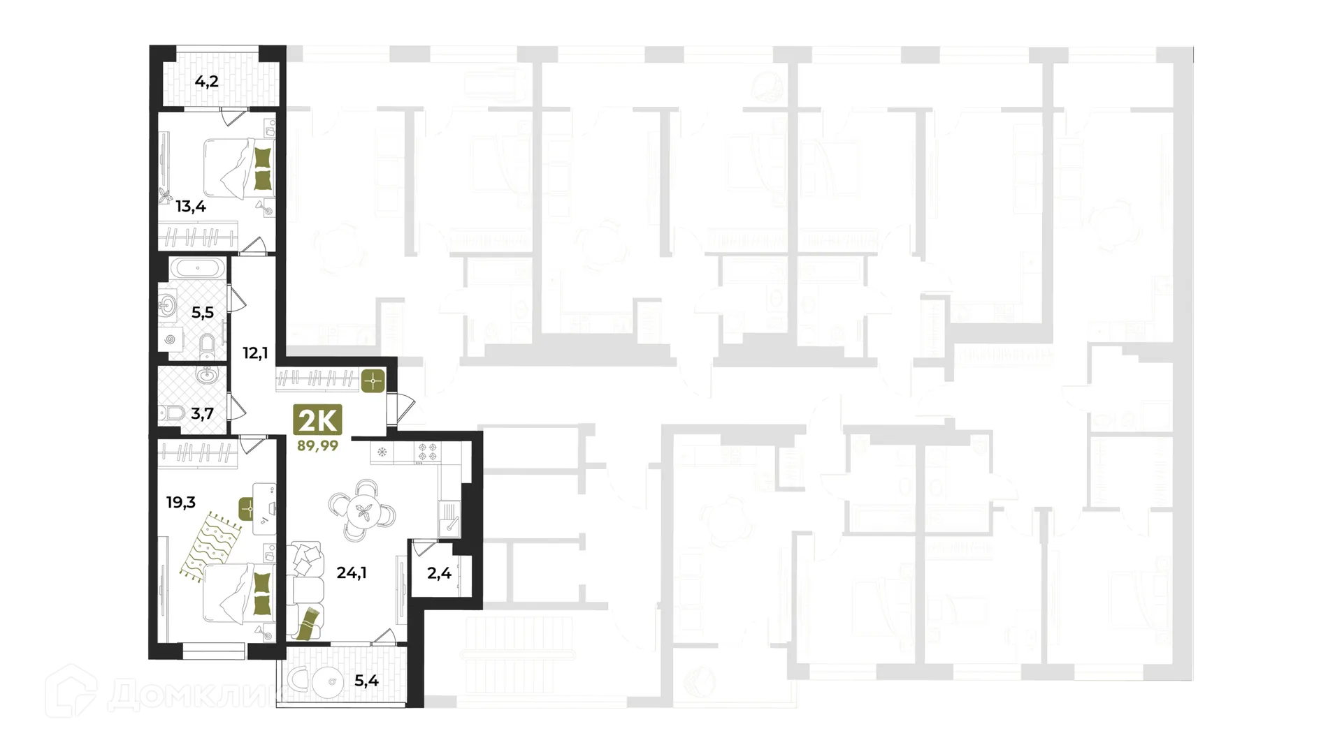 Фото квартиры в ЖК Авторский проект "Опера"