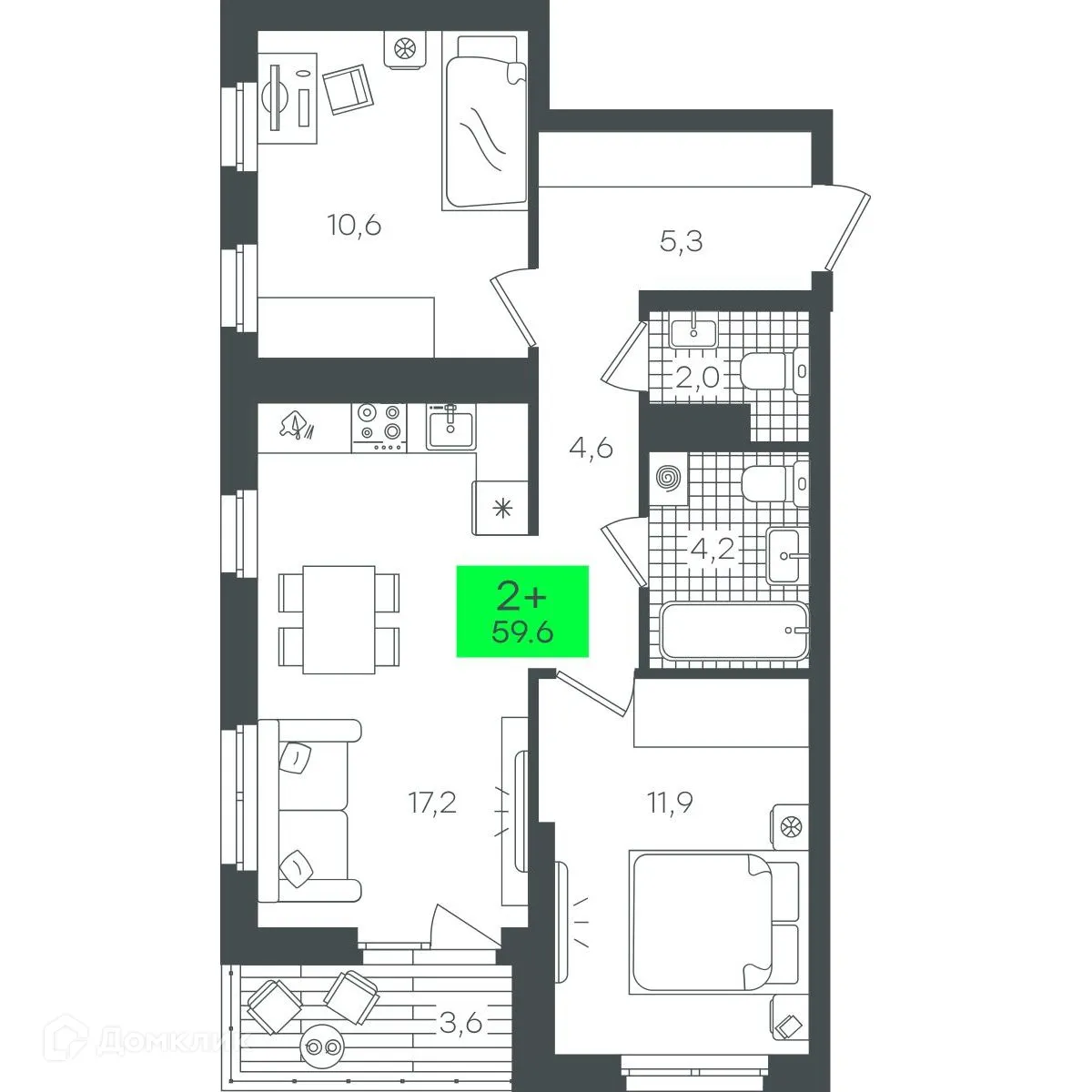 Фото квартиры в ЖК "Гранд Квартал"