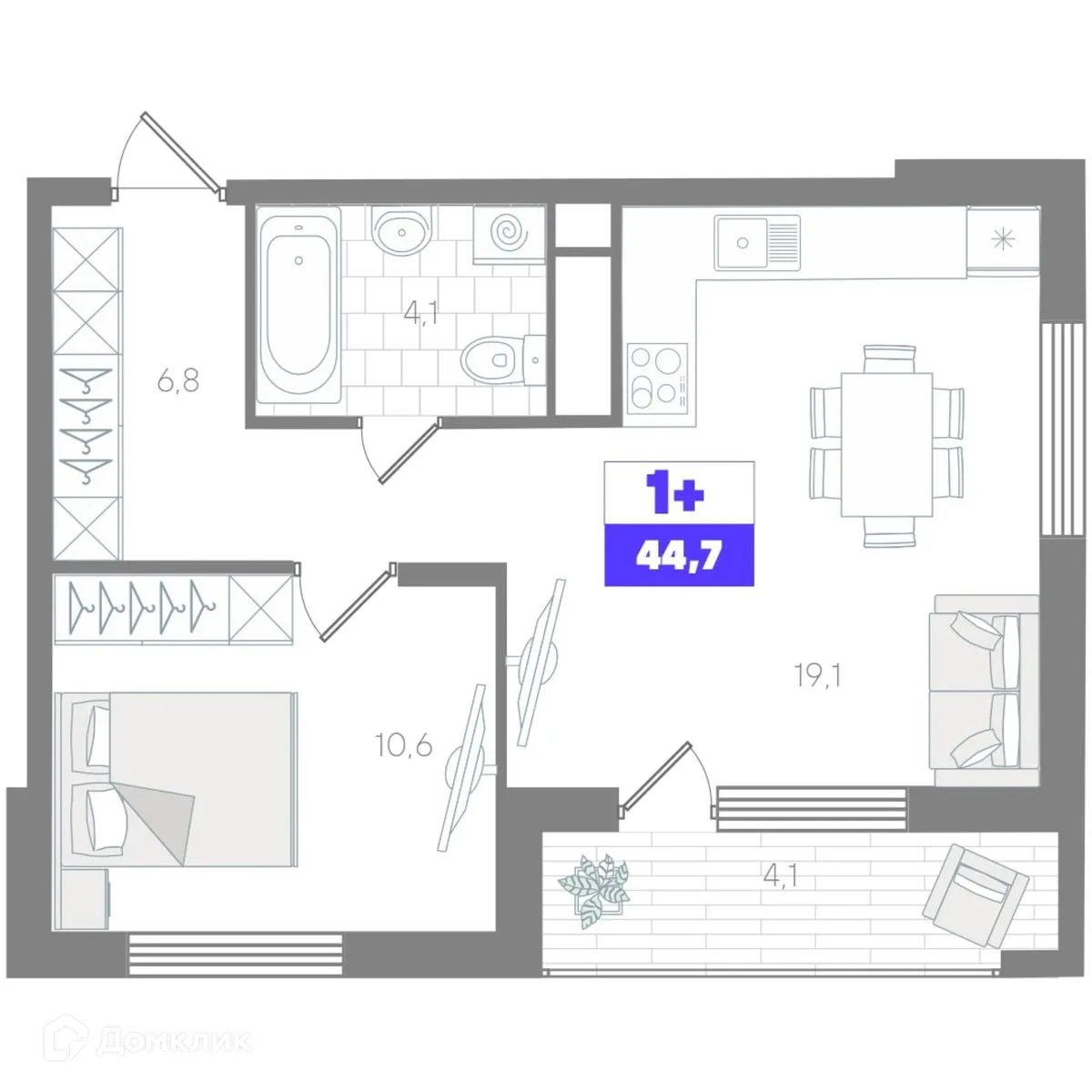 Фото квартиры в ЖК Чемпионский