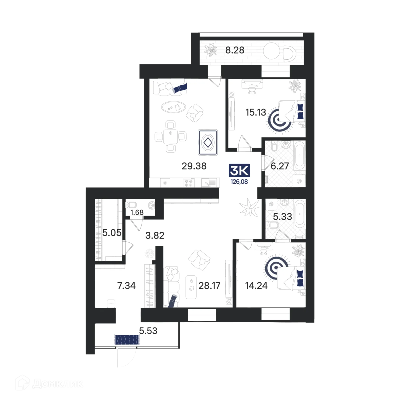 Фото квартиры в ЖК Ария