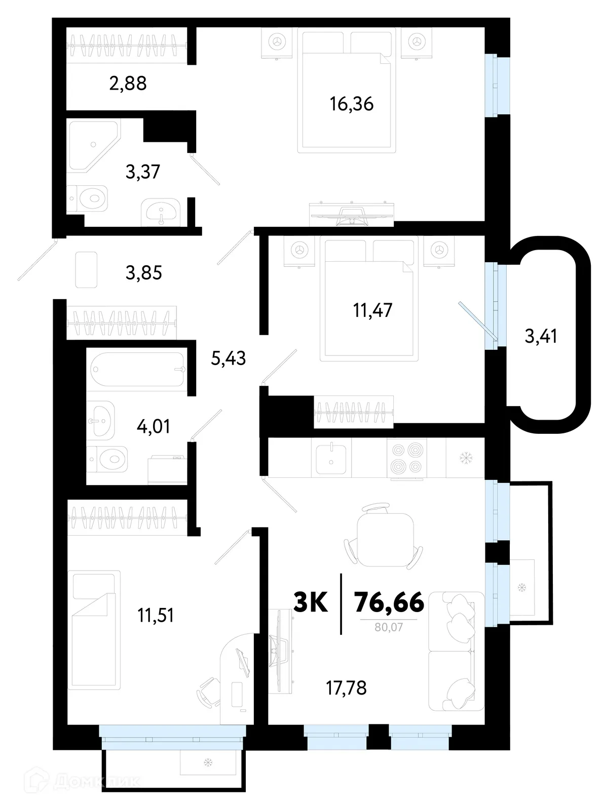 Фото квартиры в ЖК Символ