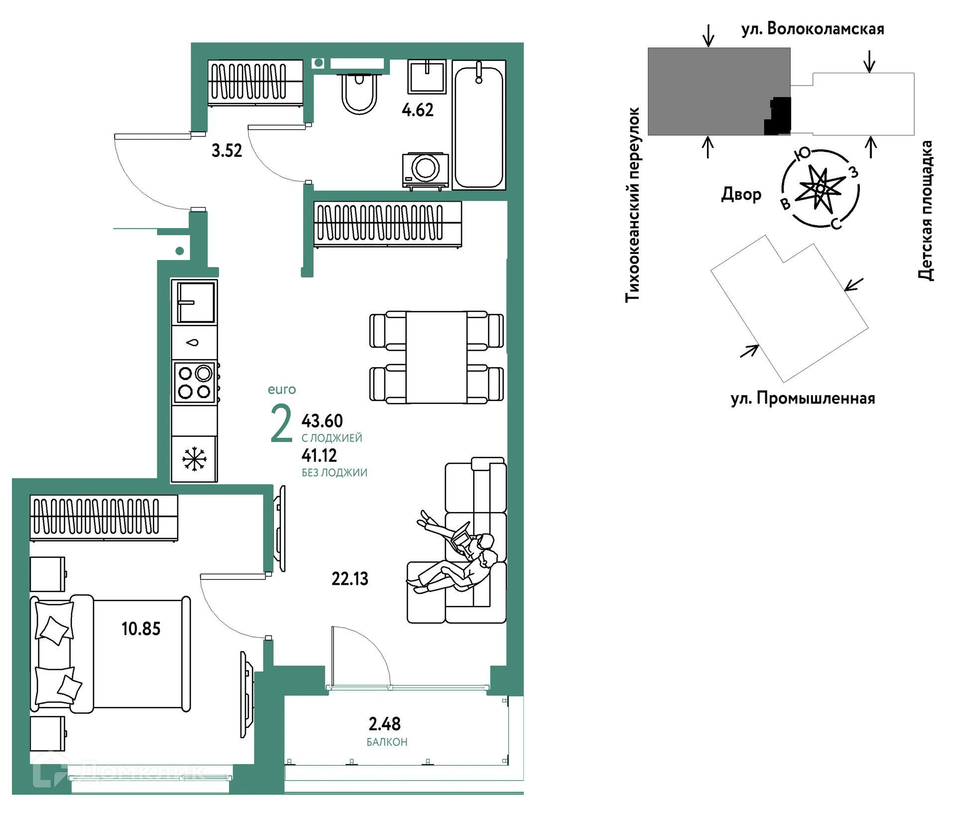 Фото квартиры в ЖК Страна.Прибрежная