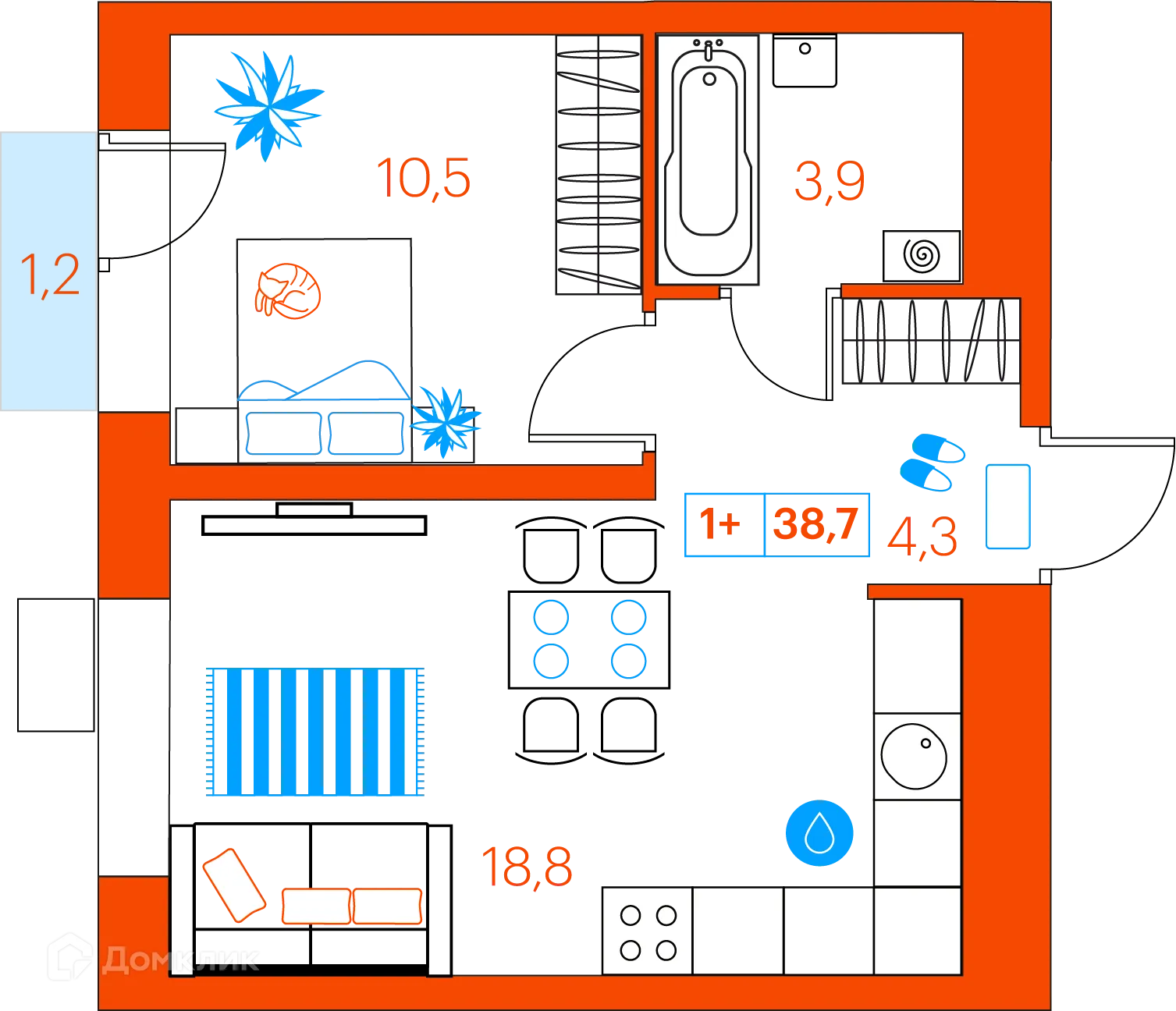 Фото квартиры в ЖК СуперСкай (ЖК SuperSky)