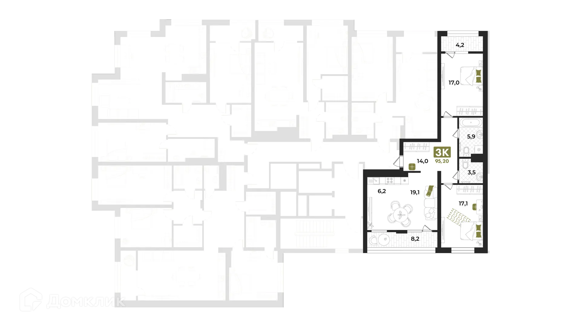 Фото квартиры в ЖК Авторский проект "Опера"