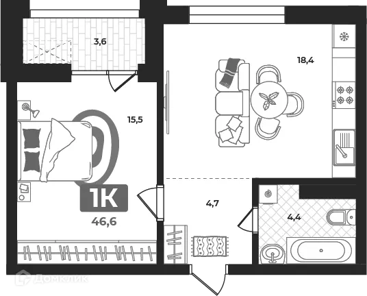 Фото квартиры в ЖК "Маэстро"