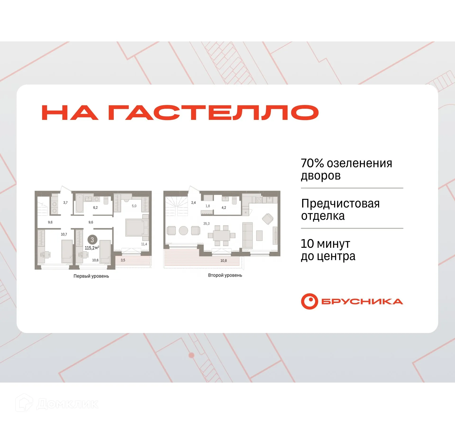 Фото квартиры в ЖК На Гастелло