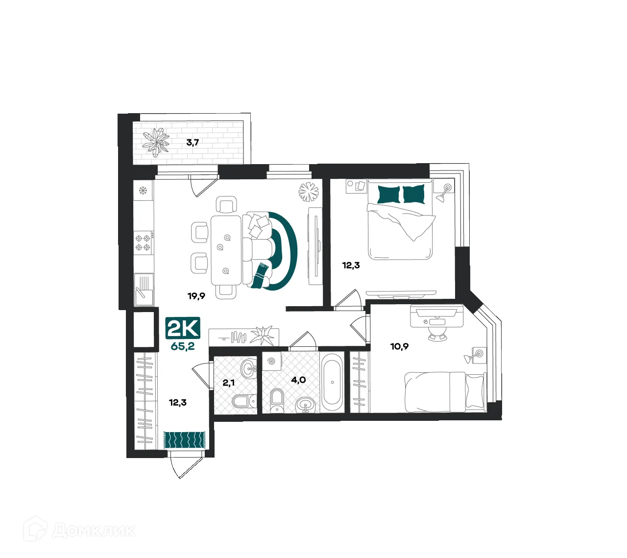 Фото квартиры в ЖК "Добро"