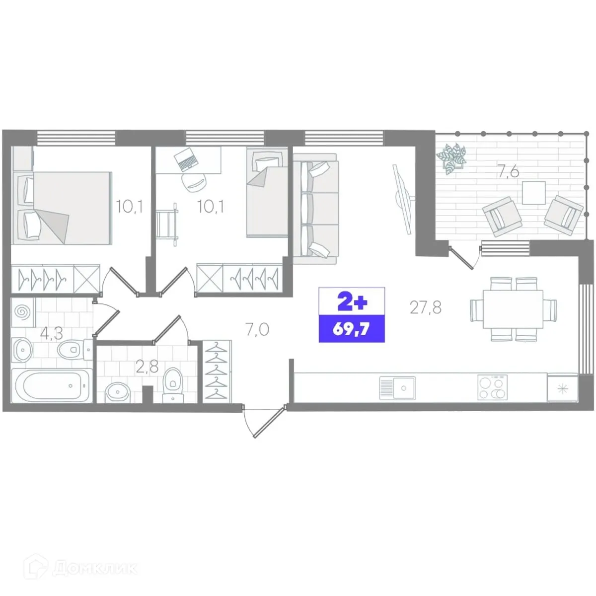 Фото квартиры в ЖК Чемпионский