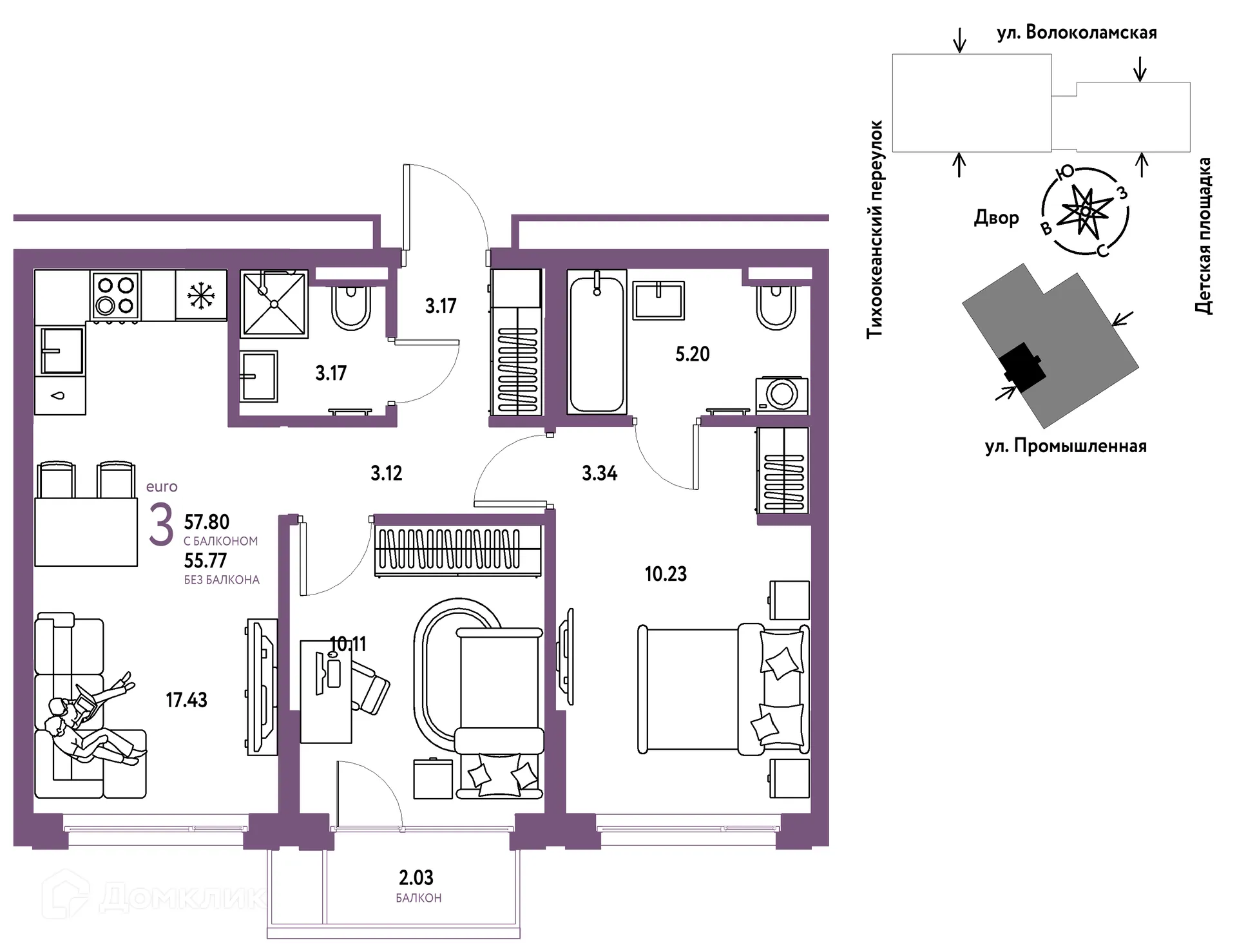 Фото квартиры в ЖК Страна.Прибрежная
