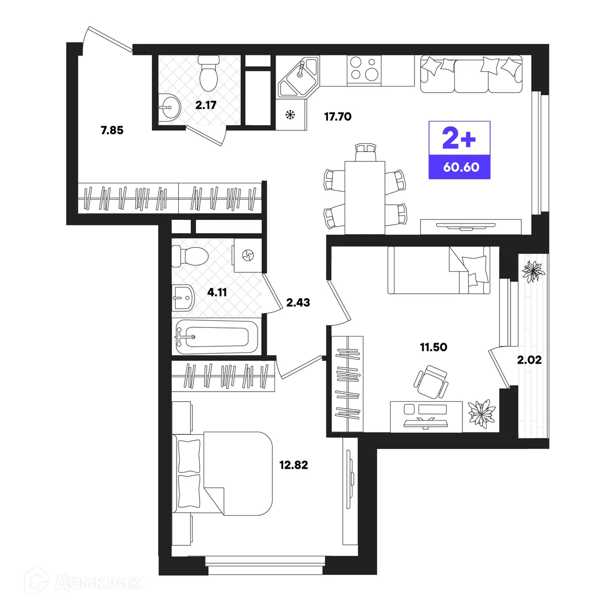 Фото квартиры в ЖК Отличие