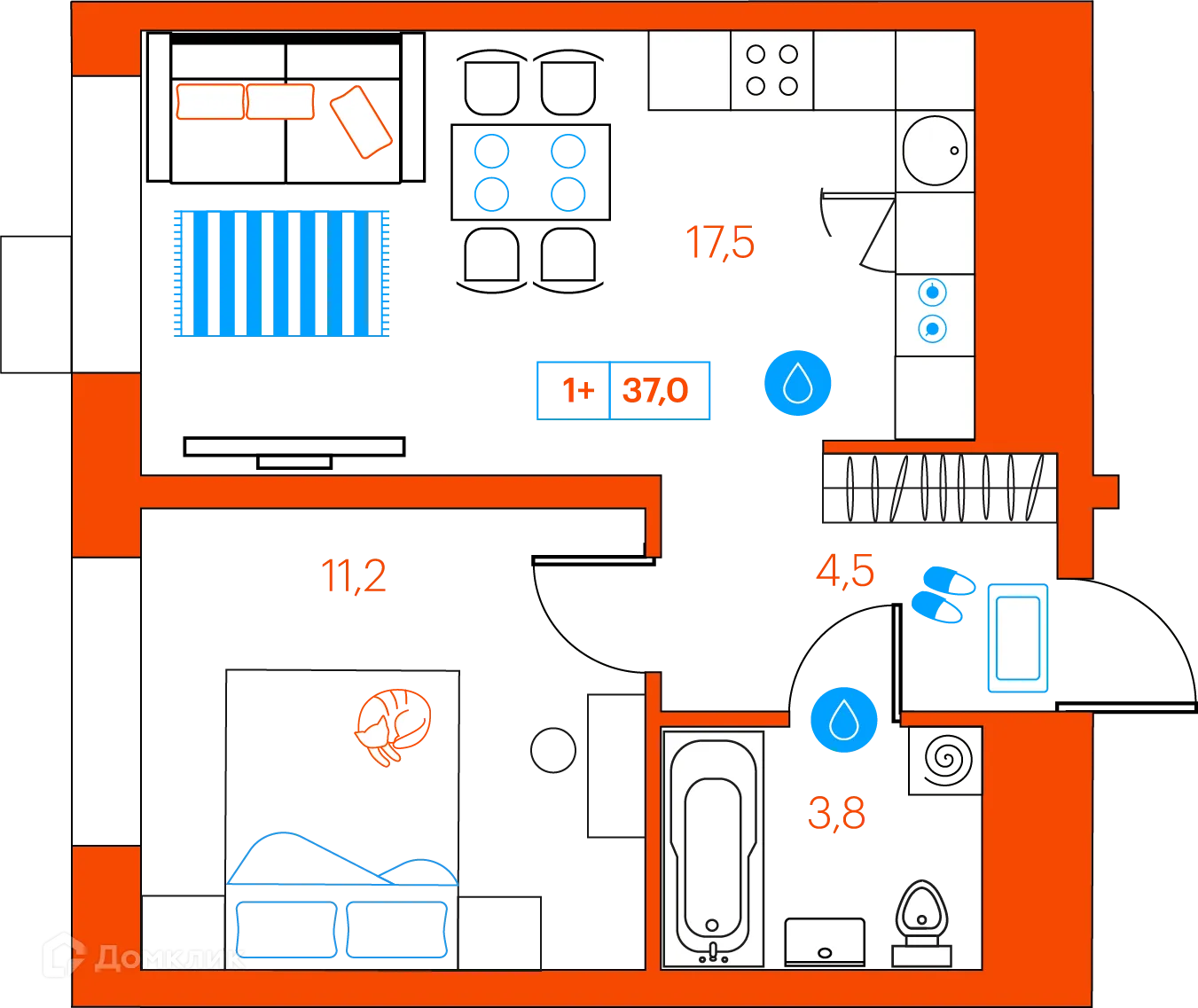 Фото квартиры в ЖК СуперСкай (ЖК SuperSky)
