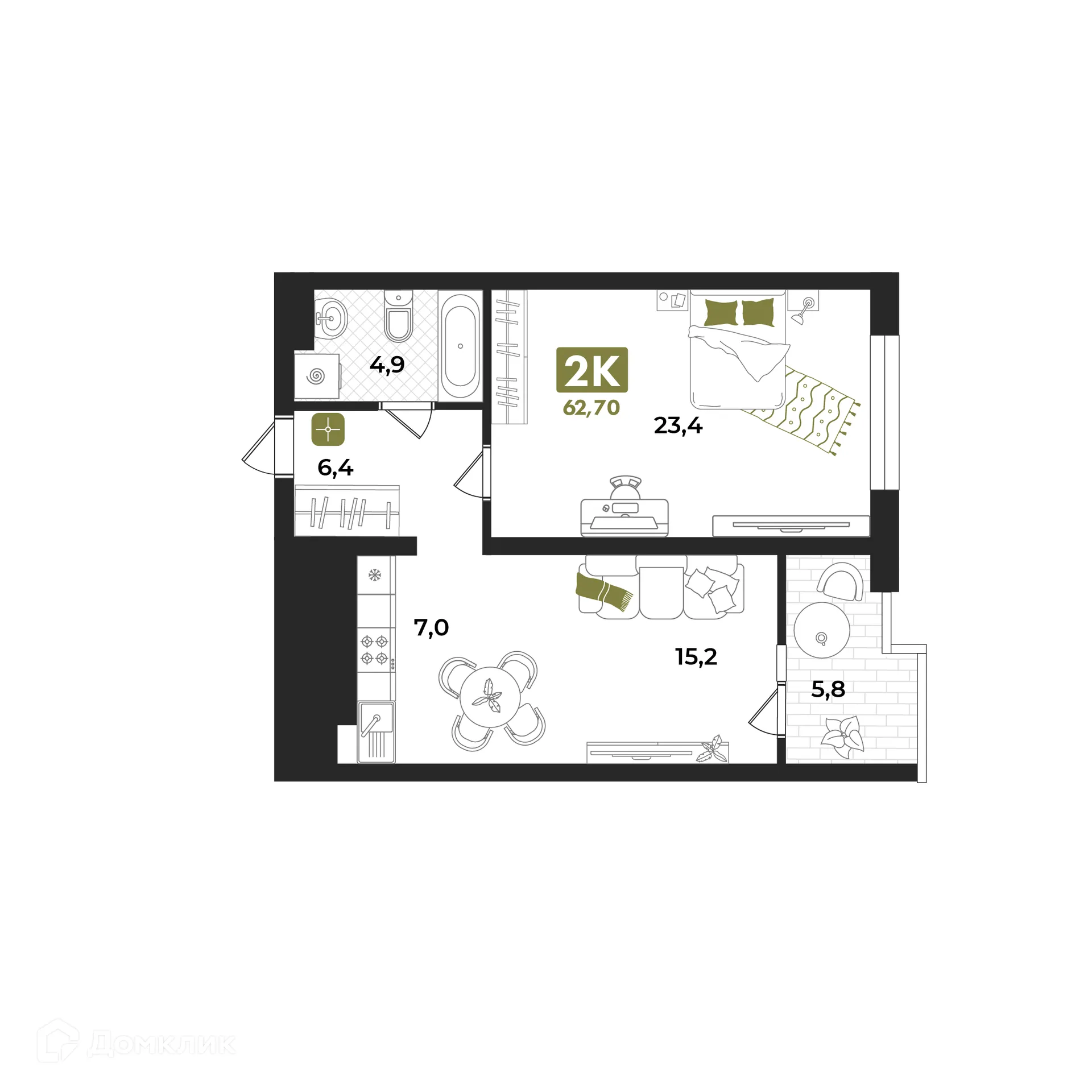 Фото квартиры в ЖК Авторский проект "Опера"