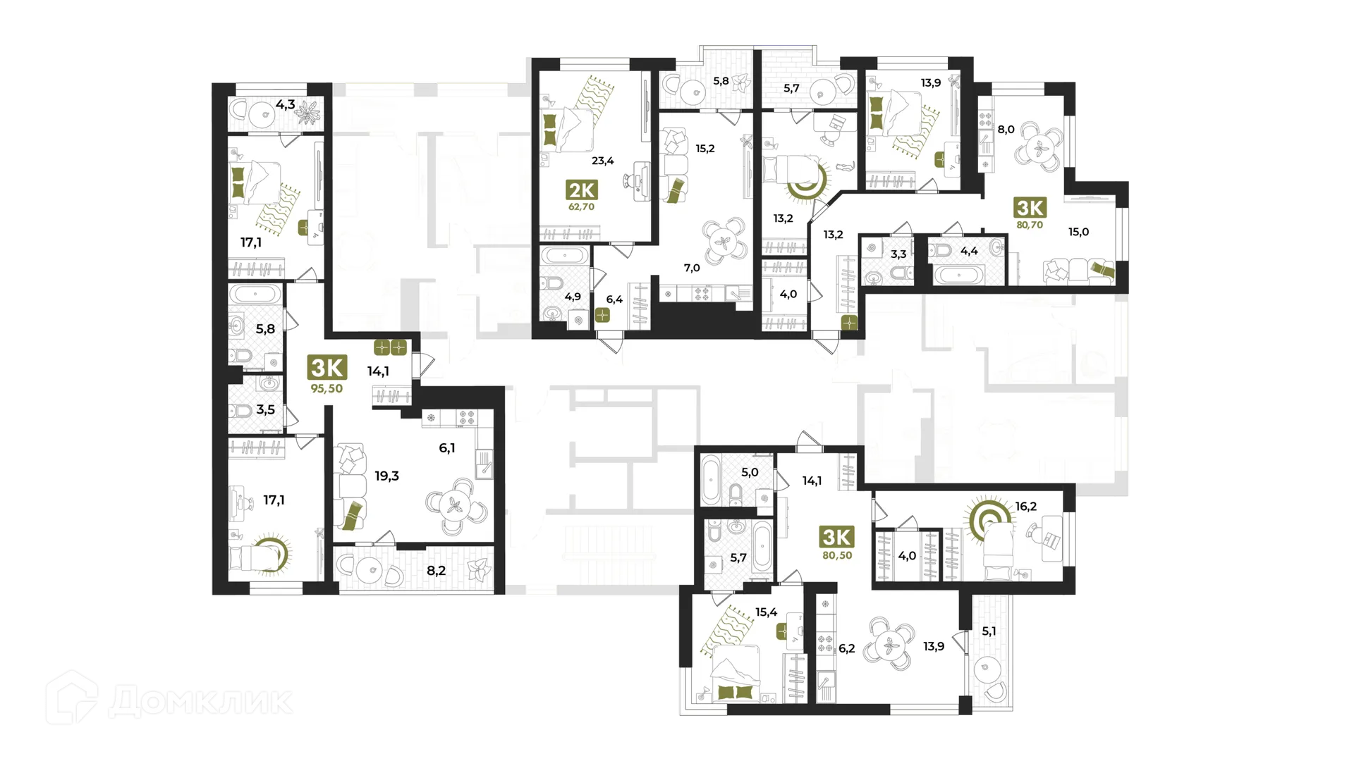 Фото квартиры в ЖК Авторский проект "Опера"