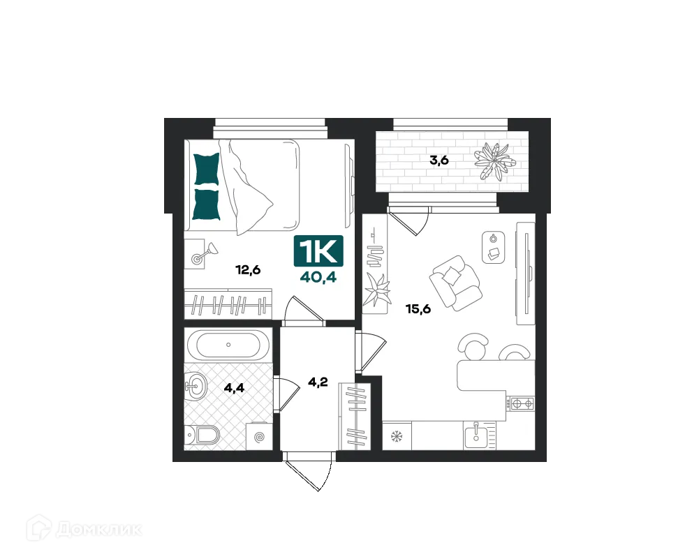 Фото квартиры в ЖК "Добро"