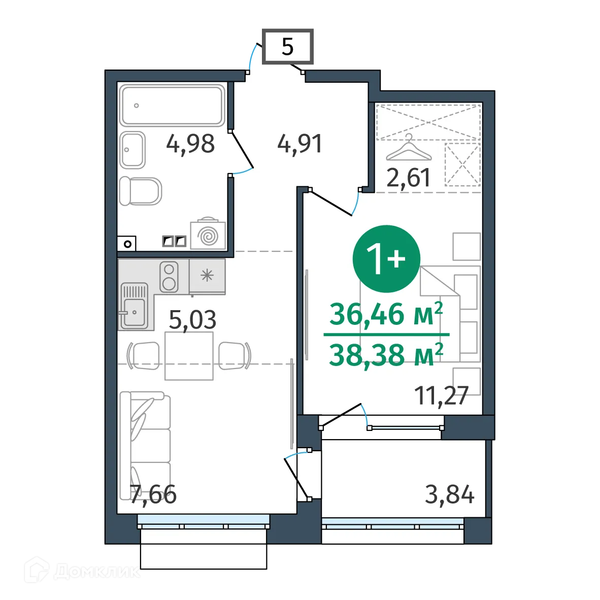 Фото квартиры в ЖК Этика