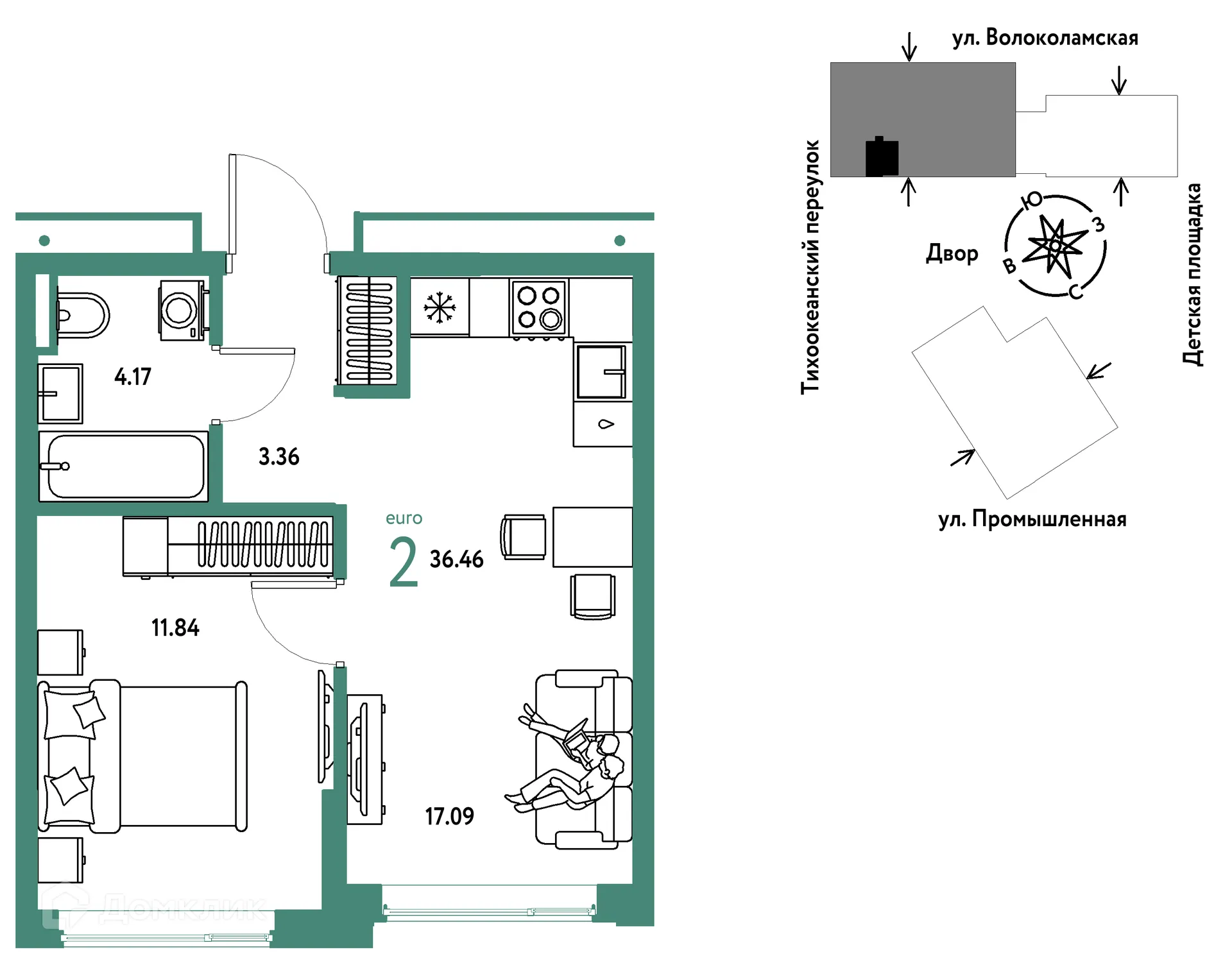 Фото квартиры в ЖК Страна.Прибрежная