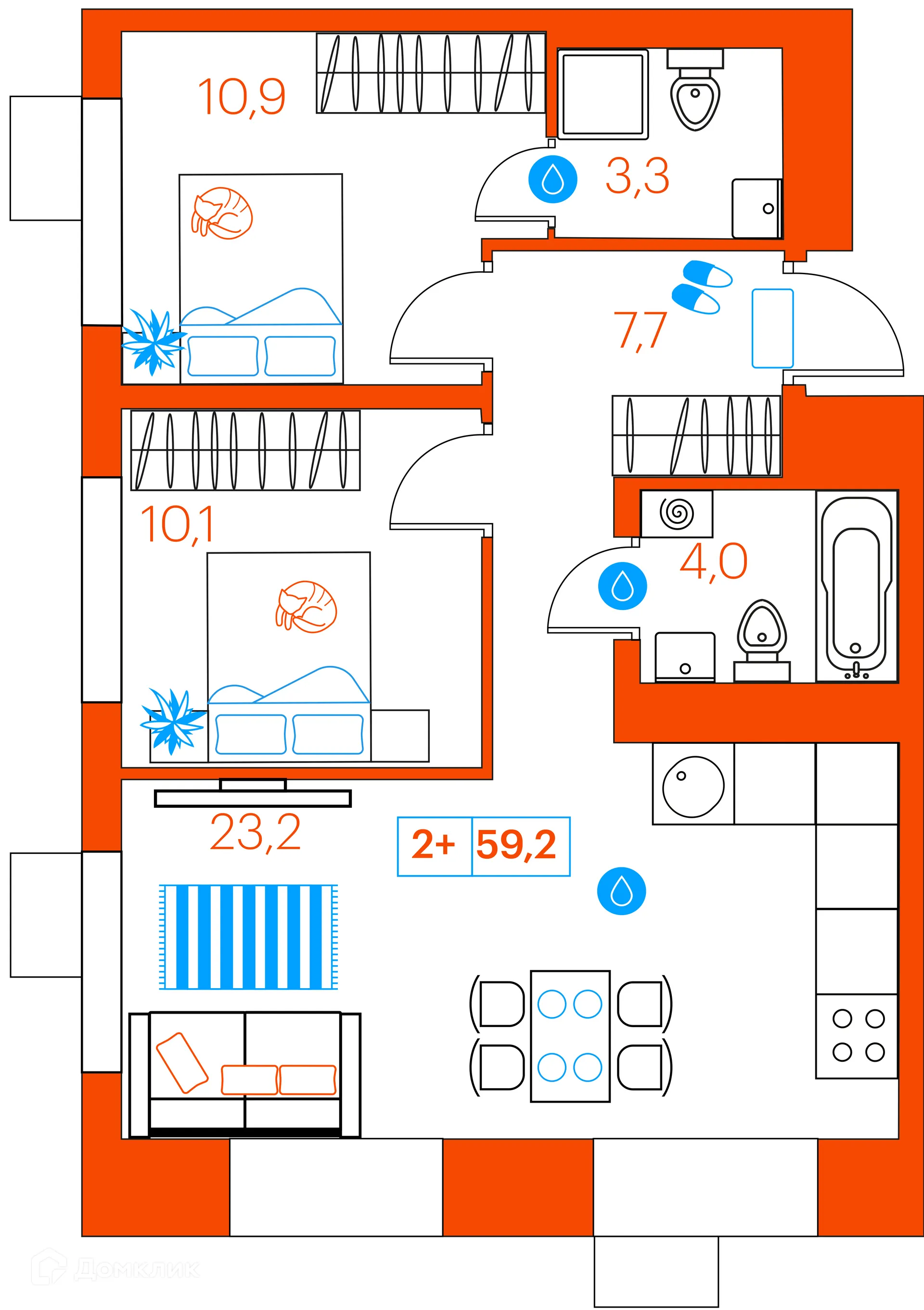 Фото квартиры в ЖК СуперСкай (ЖК SuperSky)