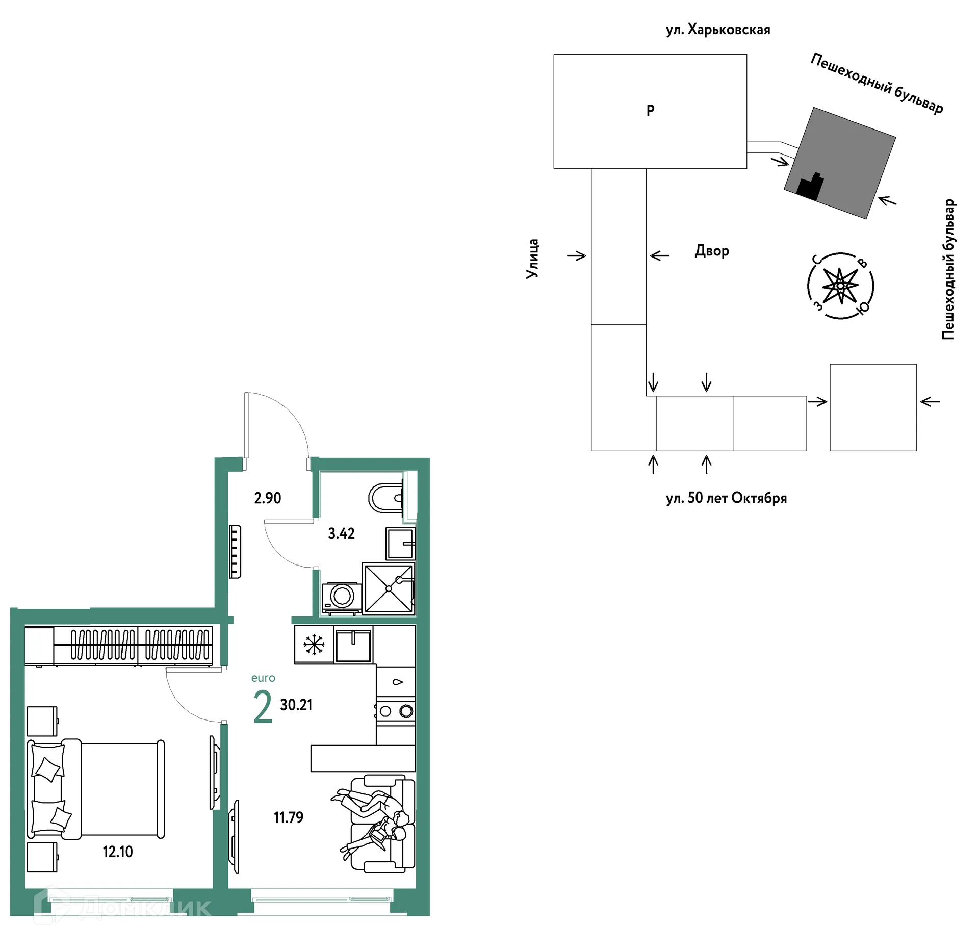 Фото квартиры в ЖК "Сердце Сибири"