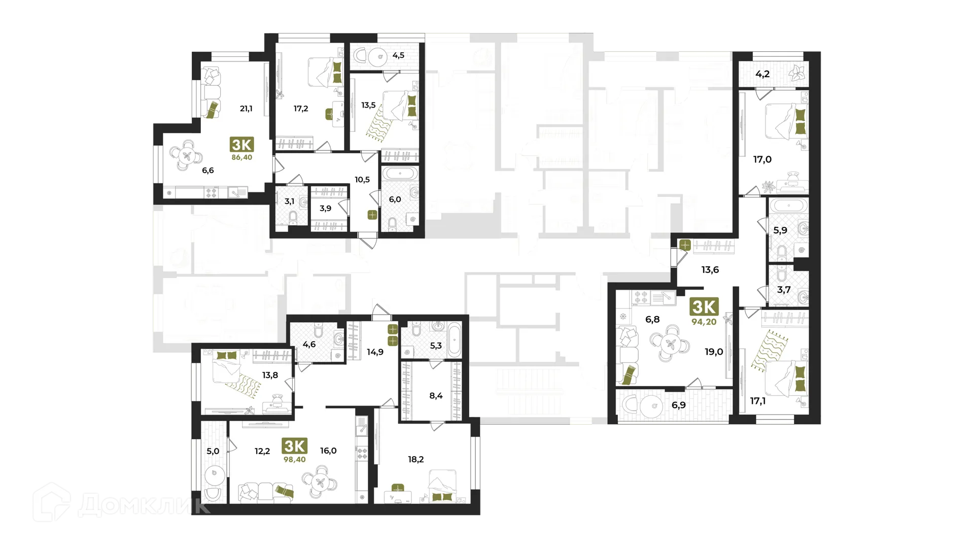 Фото квартиры в ЖК Авторский проект "Опера"