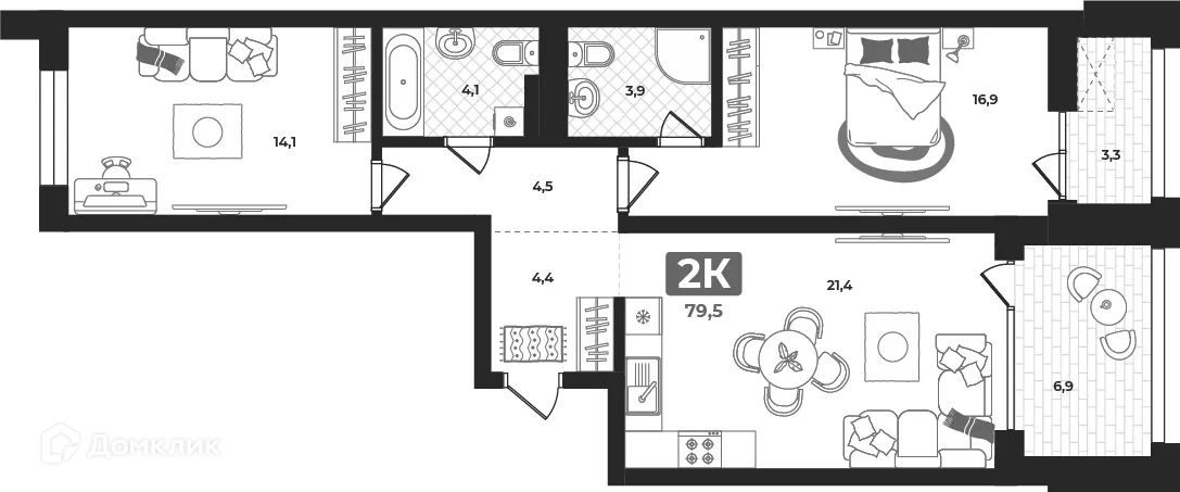 Фото квартиры в ЖК "Маэстро"