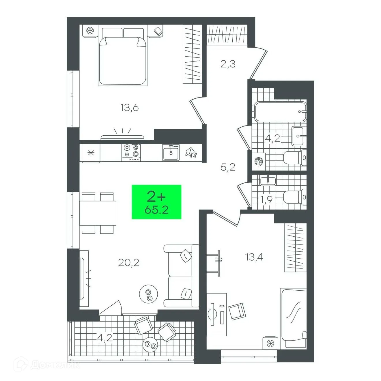 Фото квартиры в ЖК "Гранд Квартал"