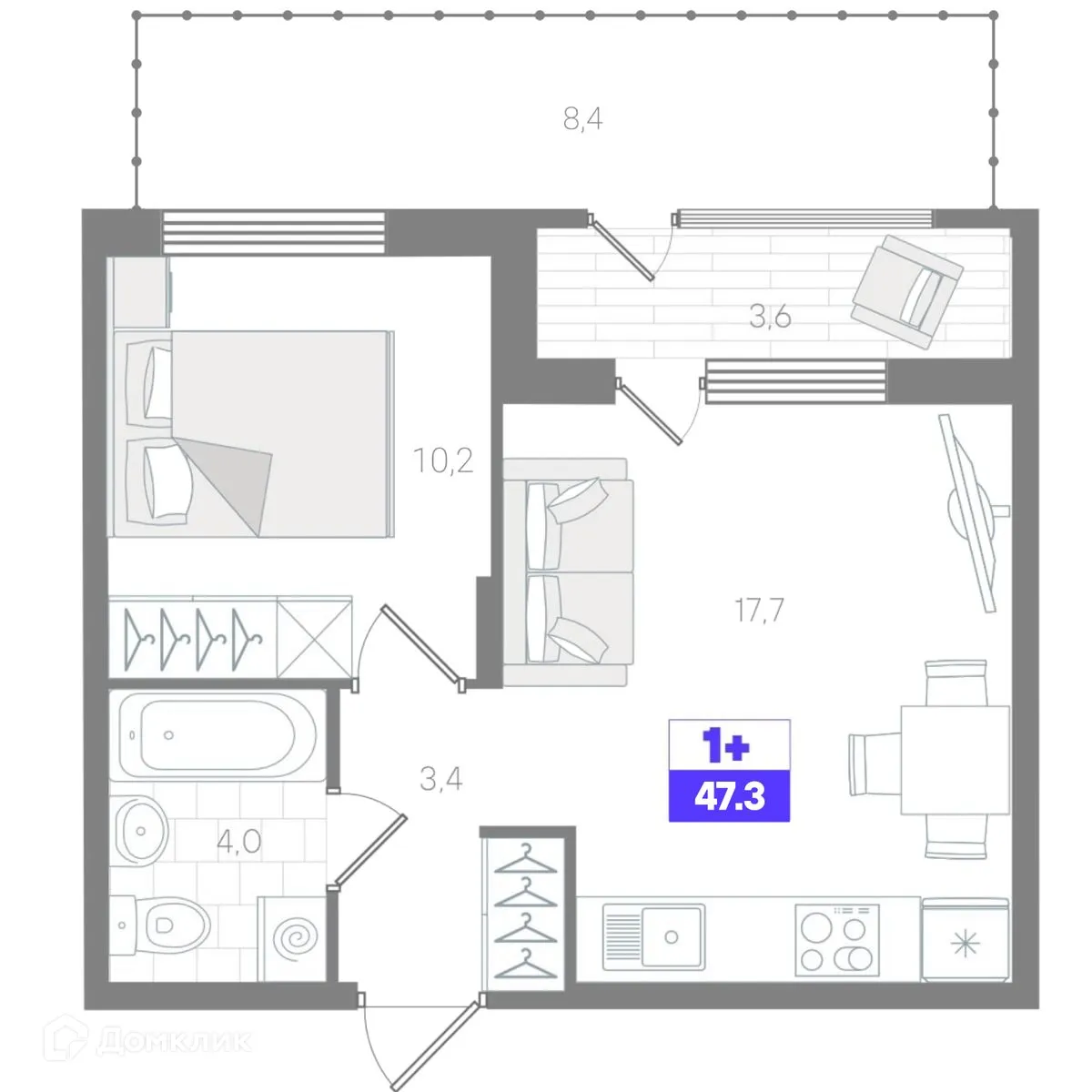 Фото квартиры в ЖК Чемпионский