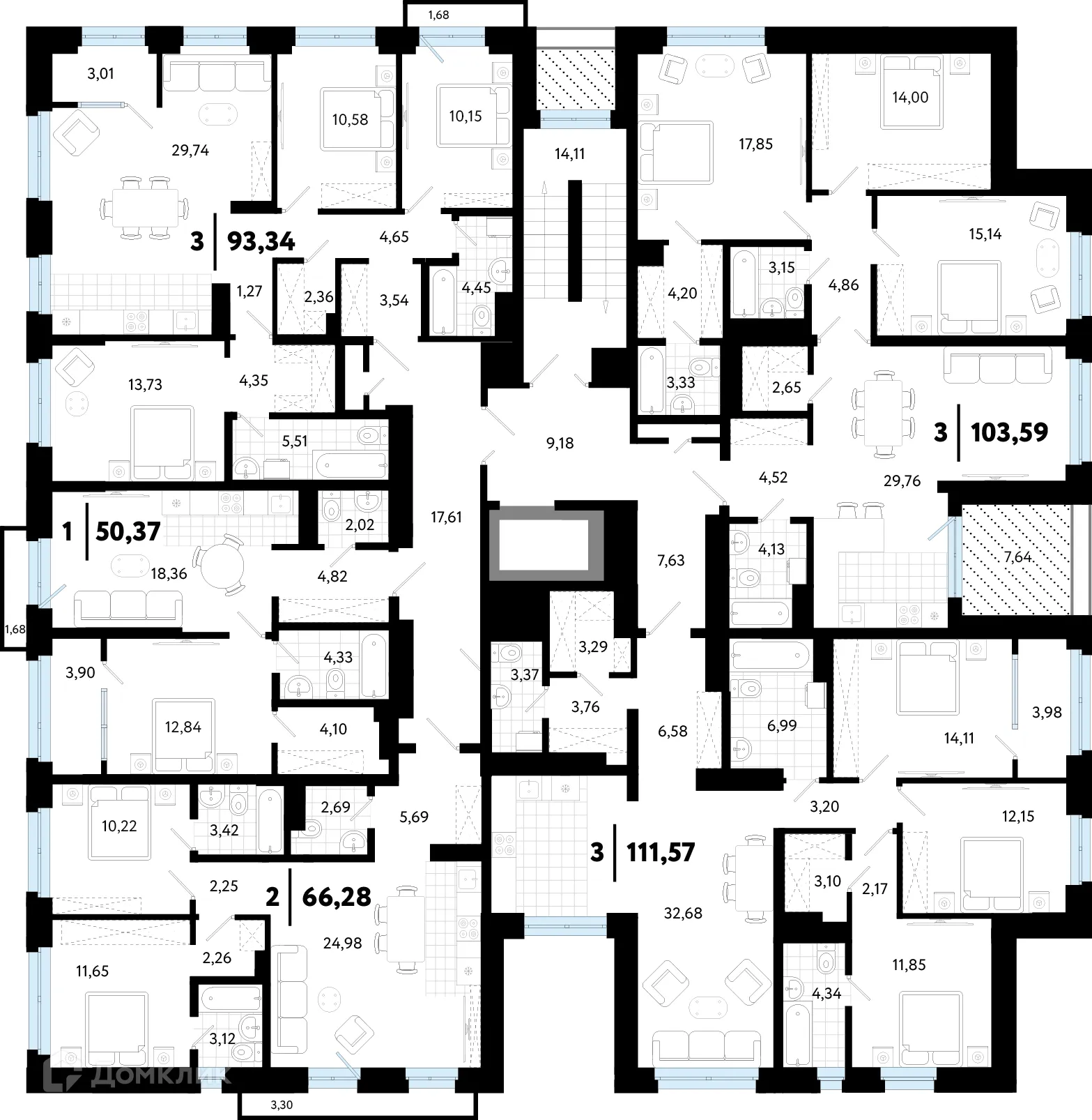 Фото квартиры в ЖК "В Гагаринском парке"