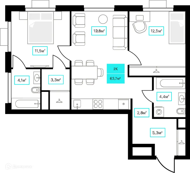 Фото квартиры в ЖК Futuro (Футуро)