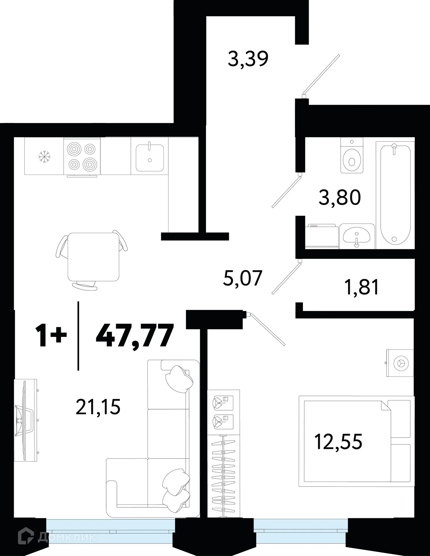 Фото квартиры в ЖК Кедровый берег
