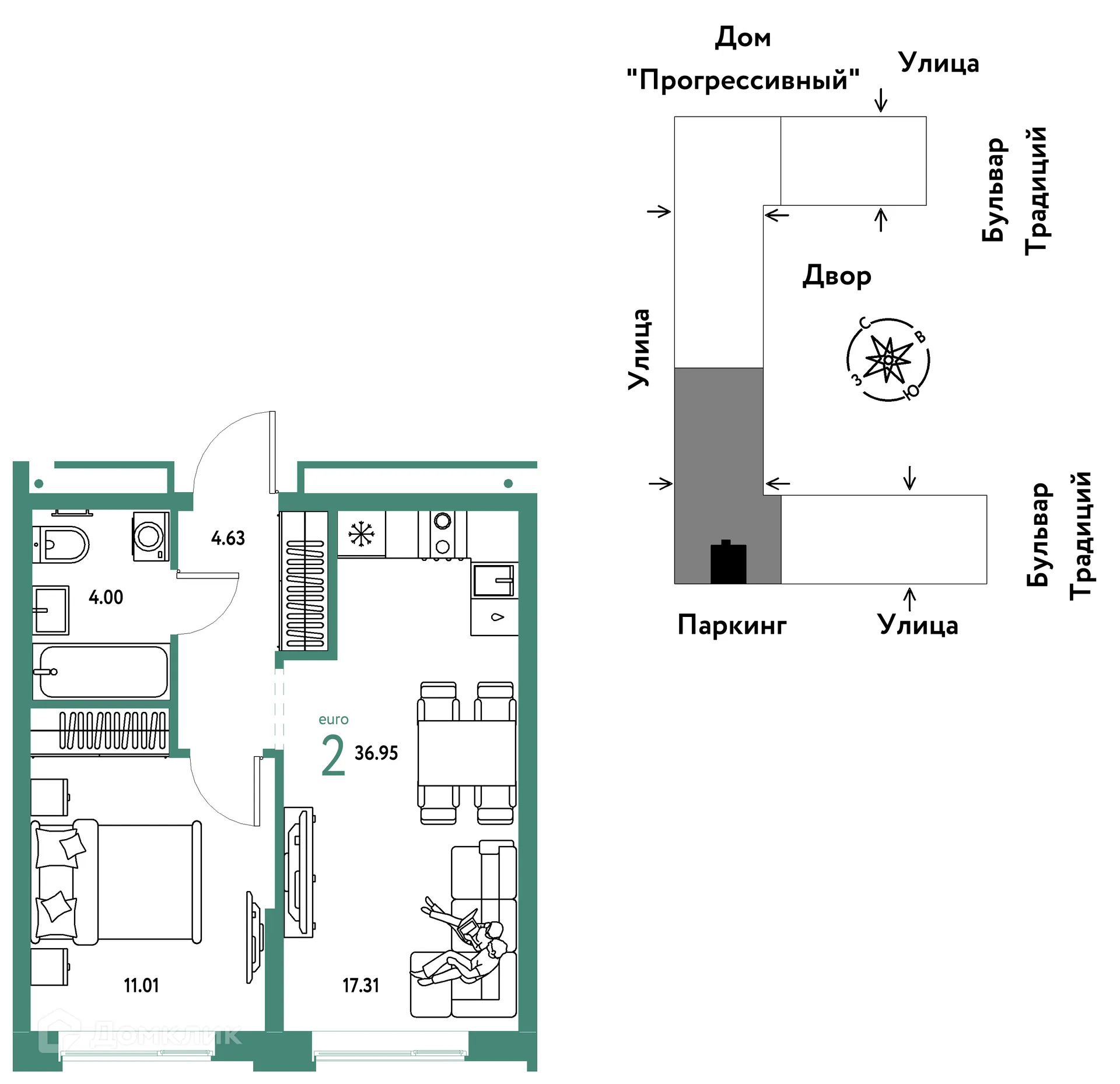 Фото квартиры в ЖК «Домашний»