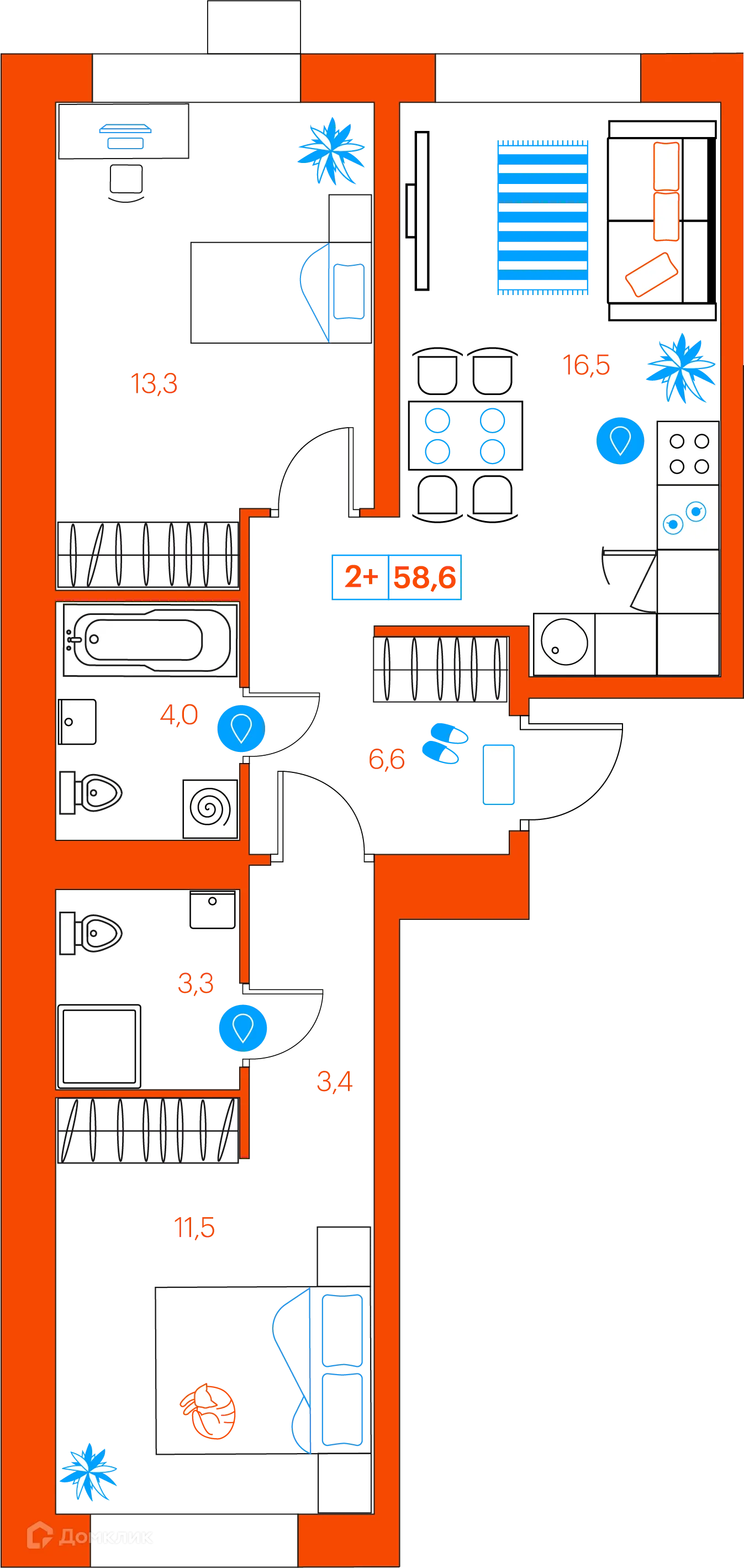 Фото квартиры в ЖК СуперСкай (ЖК SuperSky)