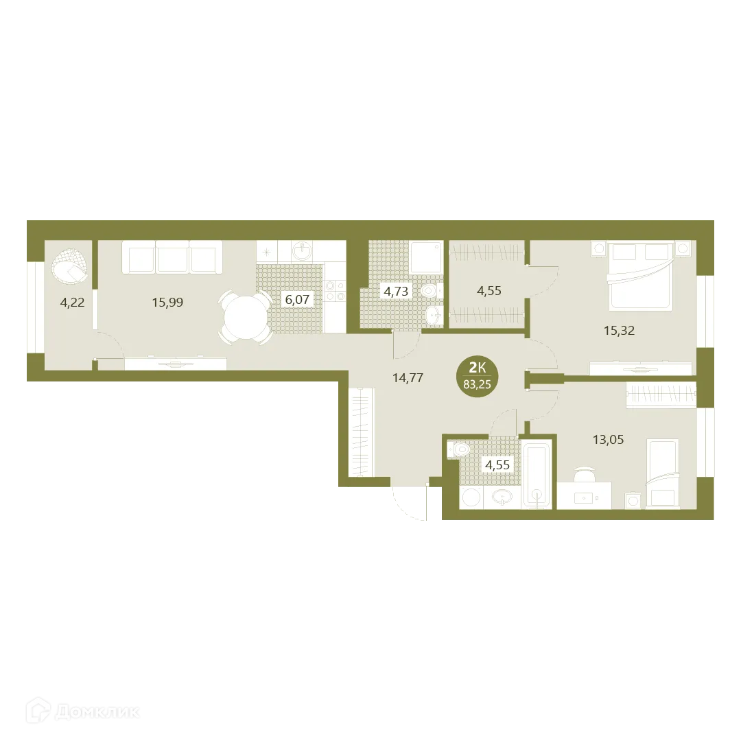 Фото квартиры в ЖК Авторский проект "Опера"