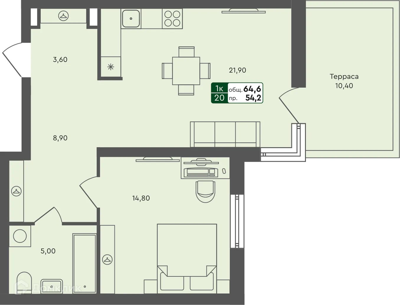 Фото квартиры в ЖК Ритмы