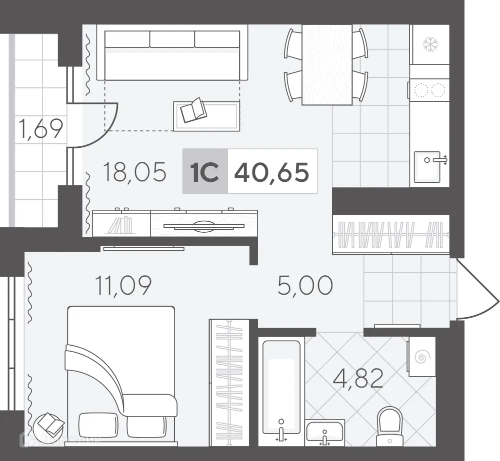 Фото квартиры в ЖК Скандиа.Квартал в Комарово Парк