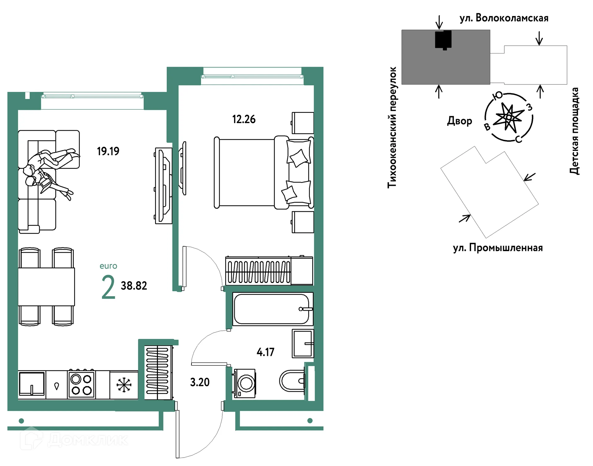 Фото квартиры в ЖК Страна.Прибрежная