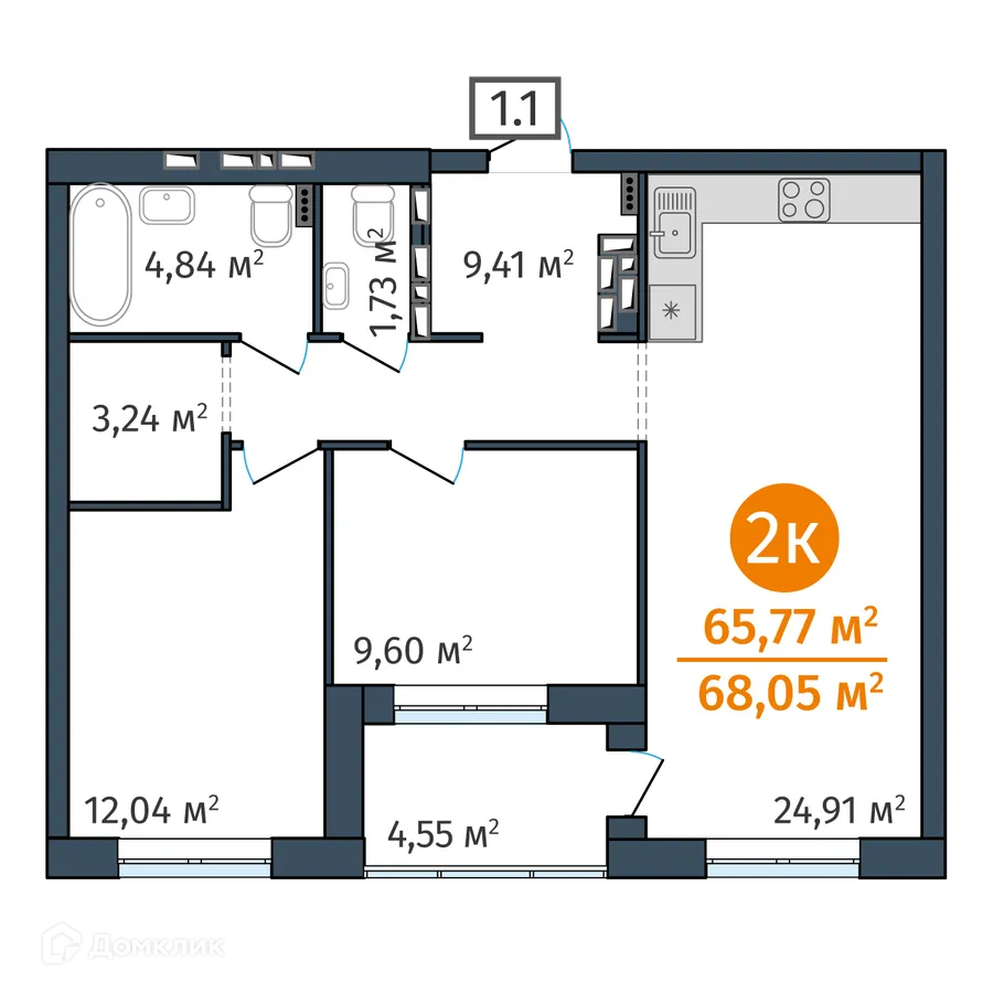 Фото квартиры в ЖК "DOK (Док)"