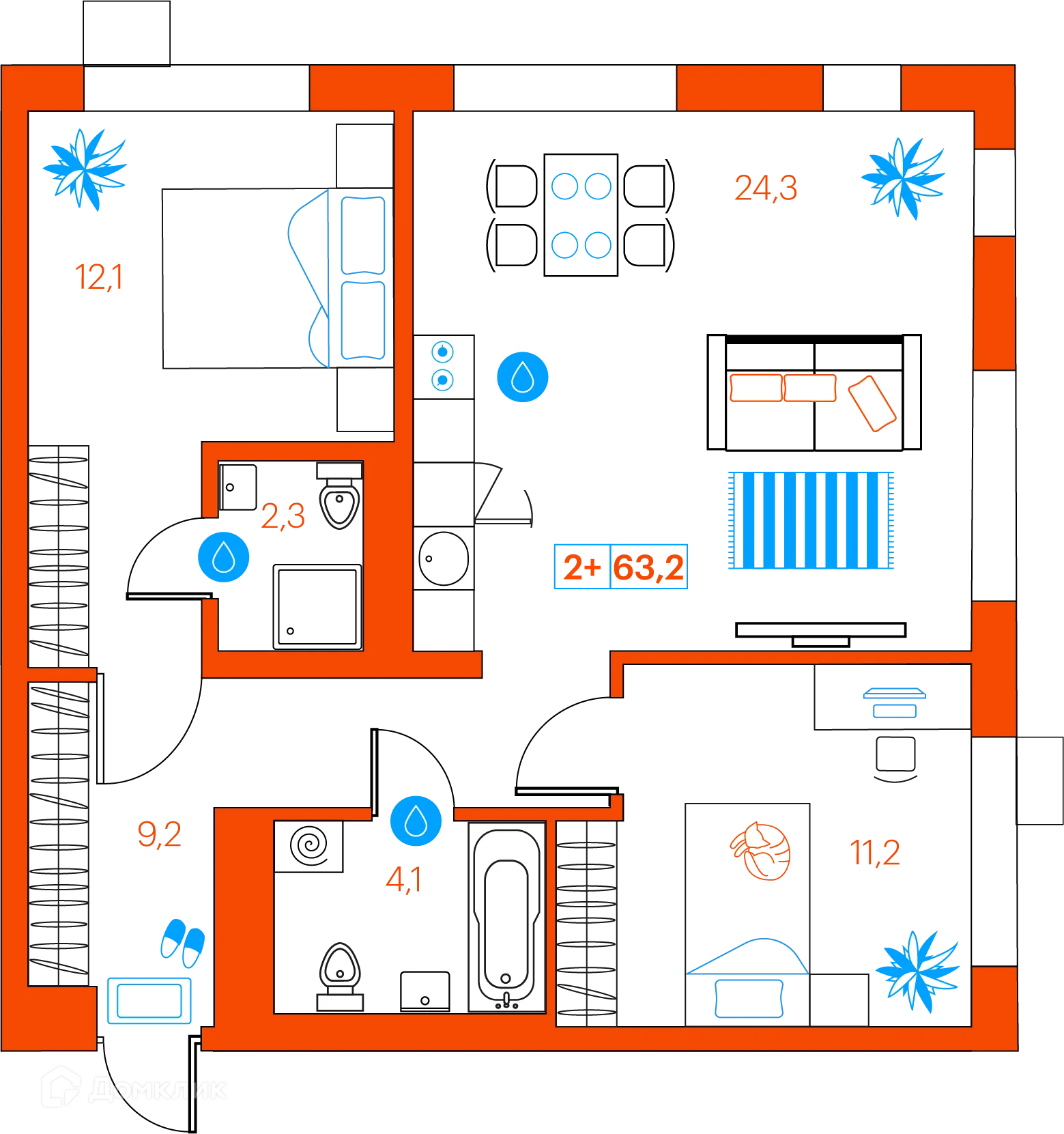 Фото квартиры в ЖК СуперСкай (ЖК SuperSky)