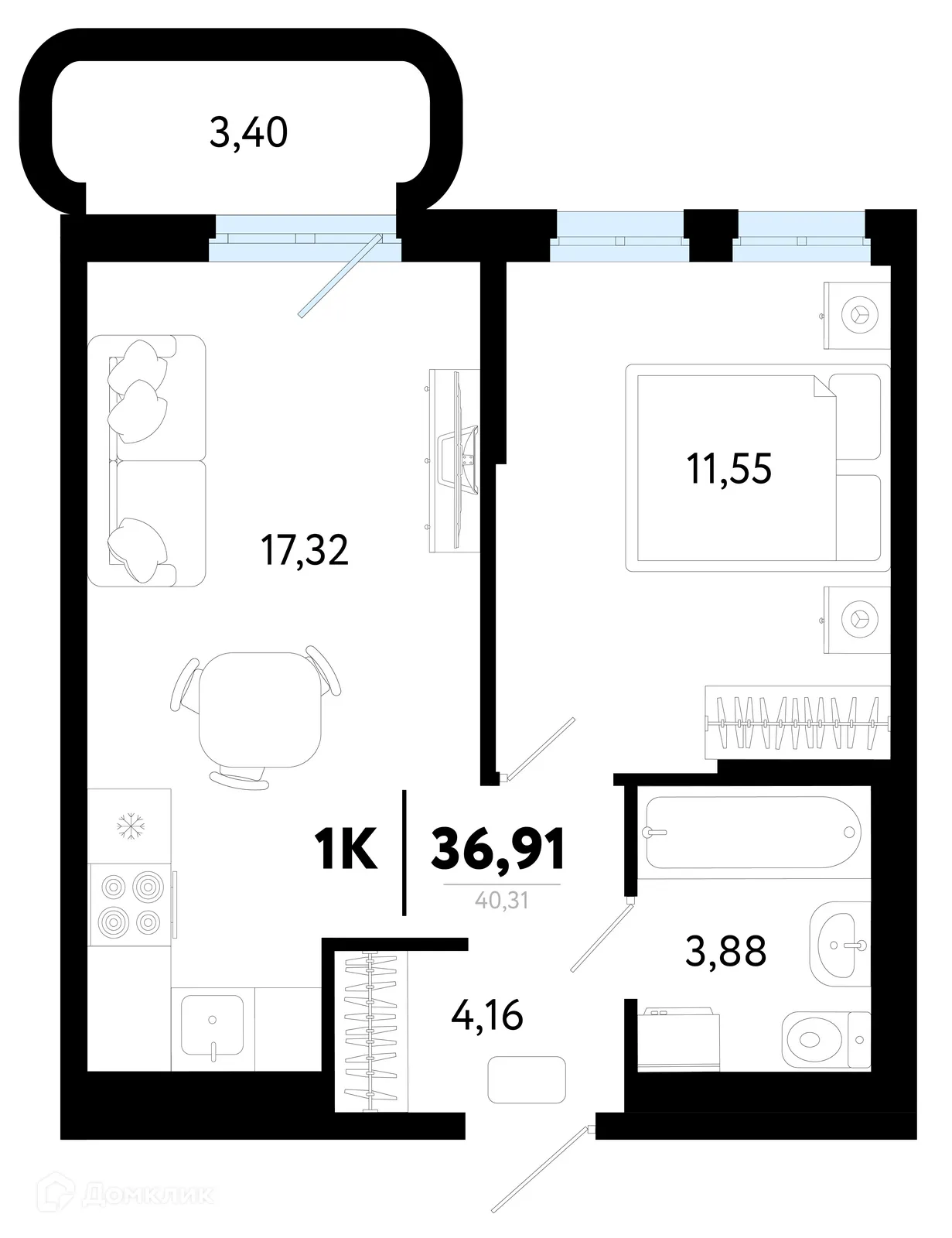 Фото квартиры в ЖК Символ