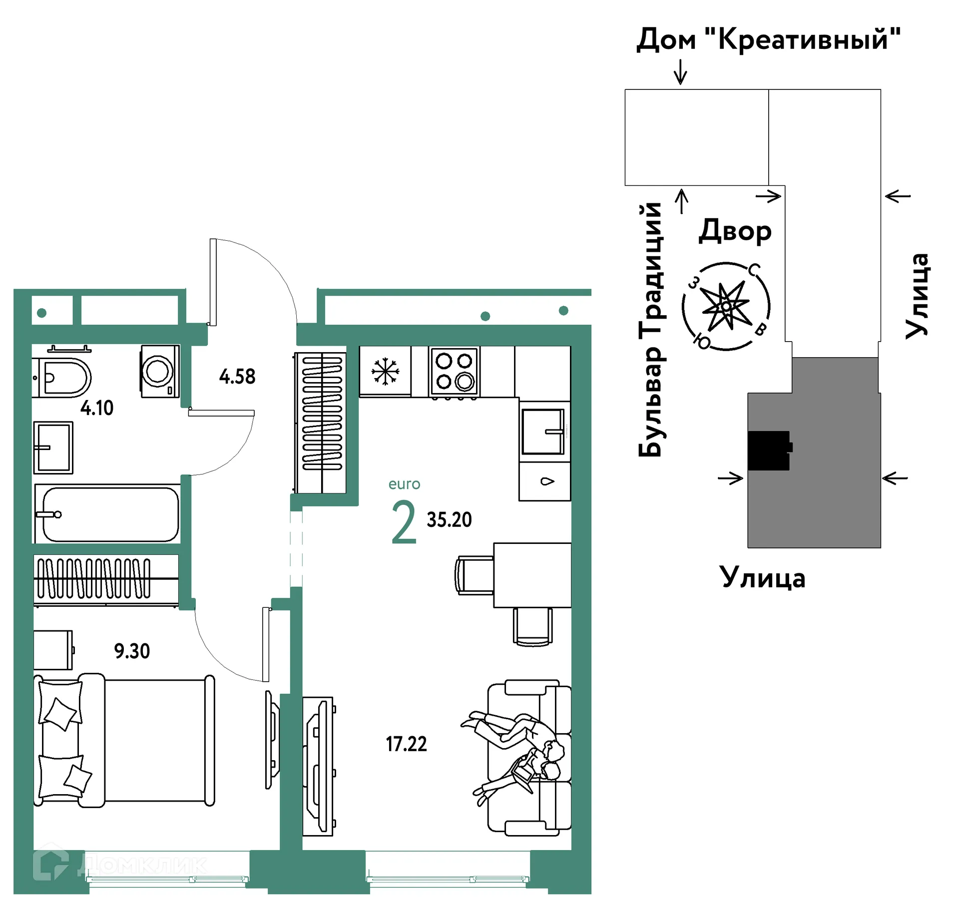 Фото квартиры в ЖК «Домашний»
