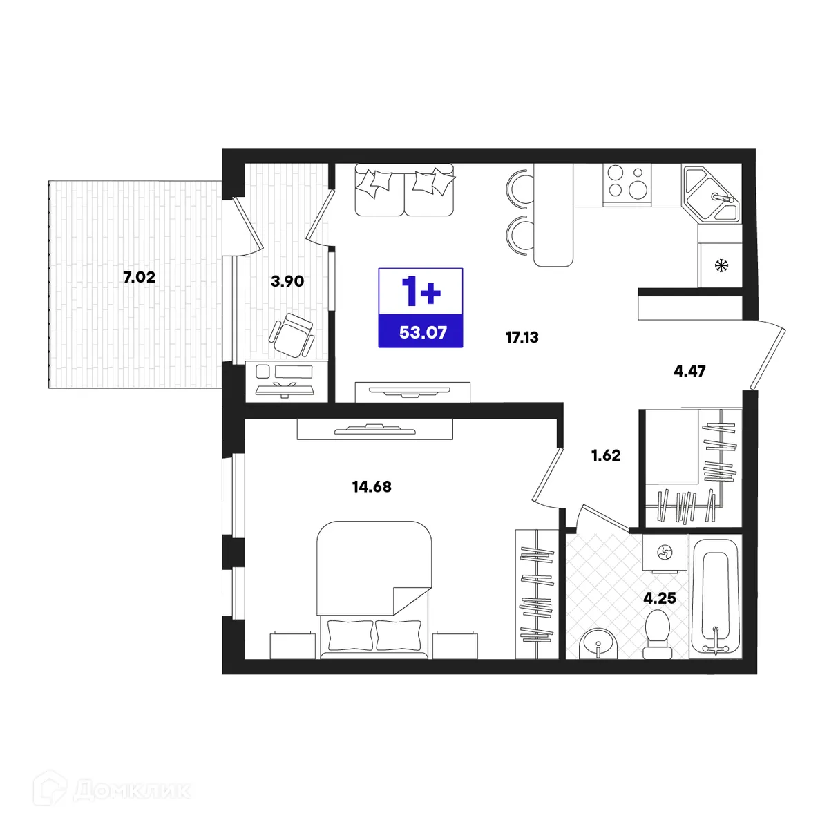 Фото квартиры в ЖК Отличие