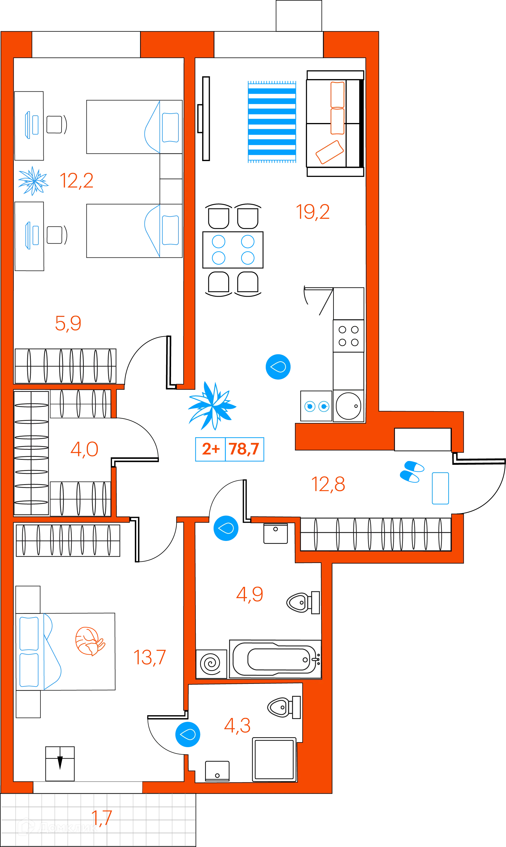 Фото квартиры в ЖК СуперСкай (ЖК SuperSky)