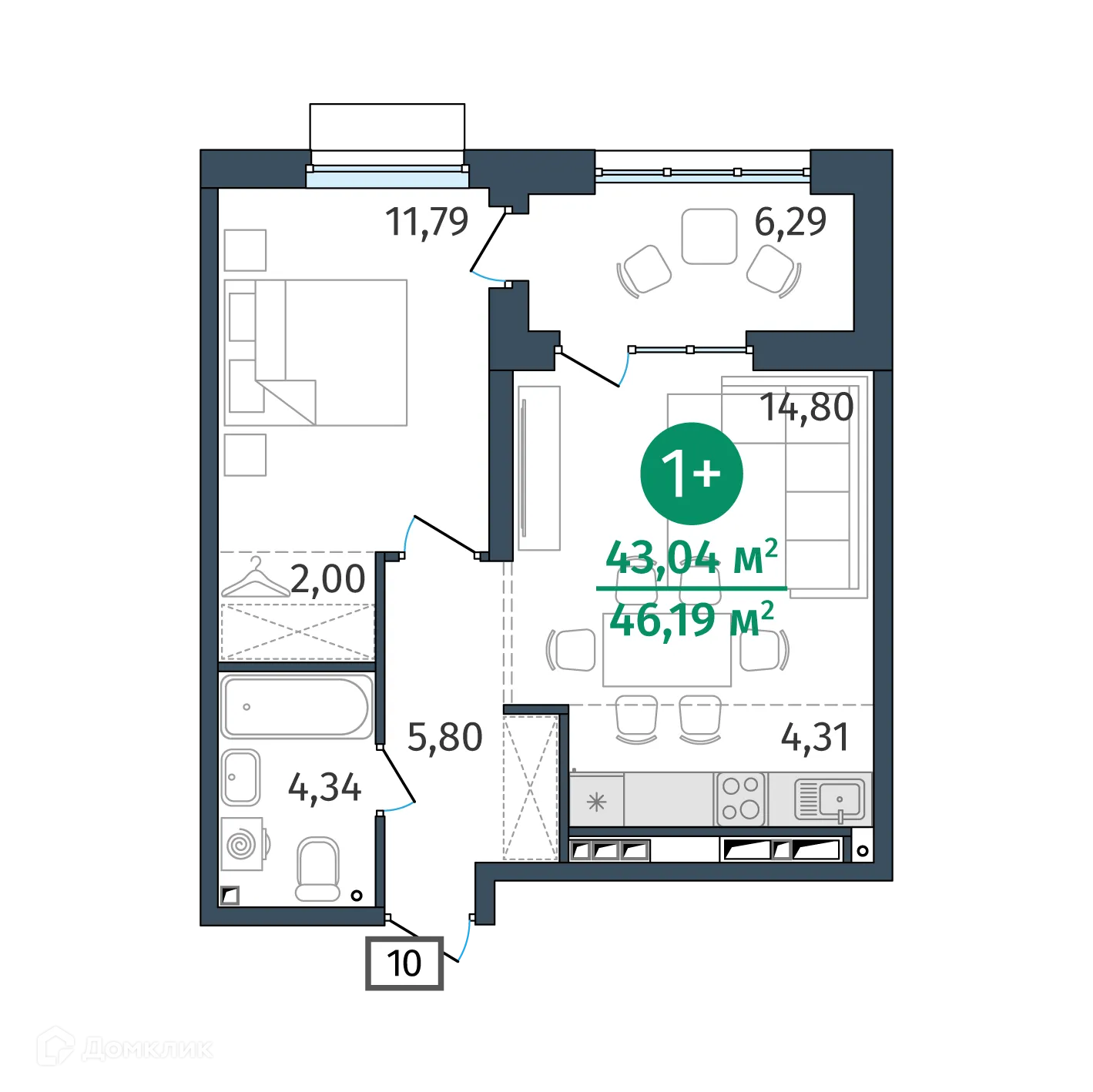 Фото квартиры в ЖК Этика