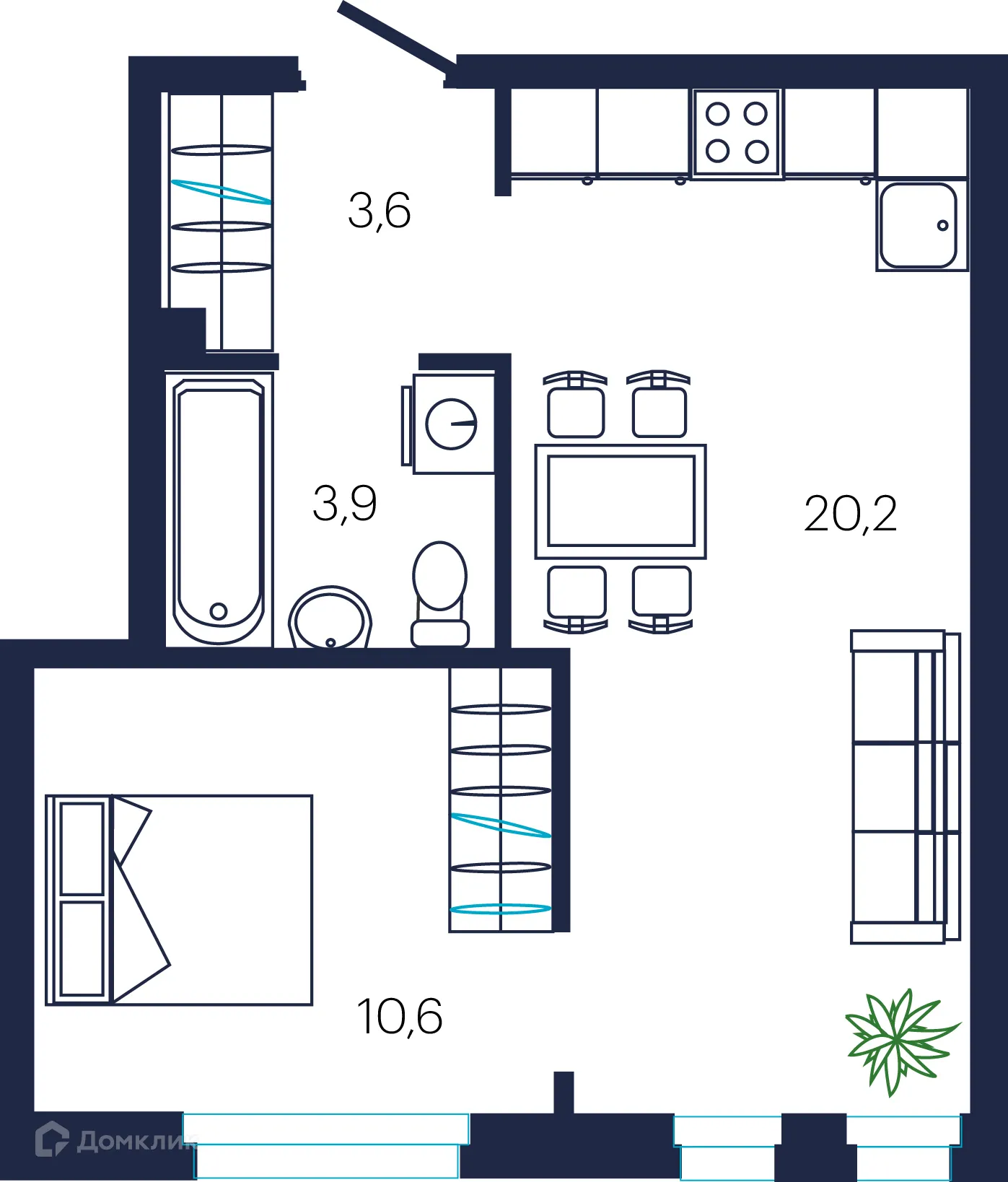 Фото квартиры в ЖК NORDEN (Норден)