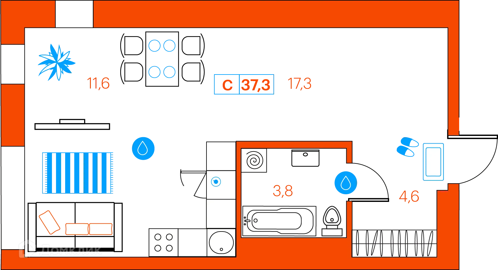 Фото квартиры в ЖК СуперСкай (ЖК SuperSky)