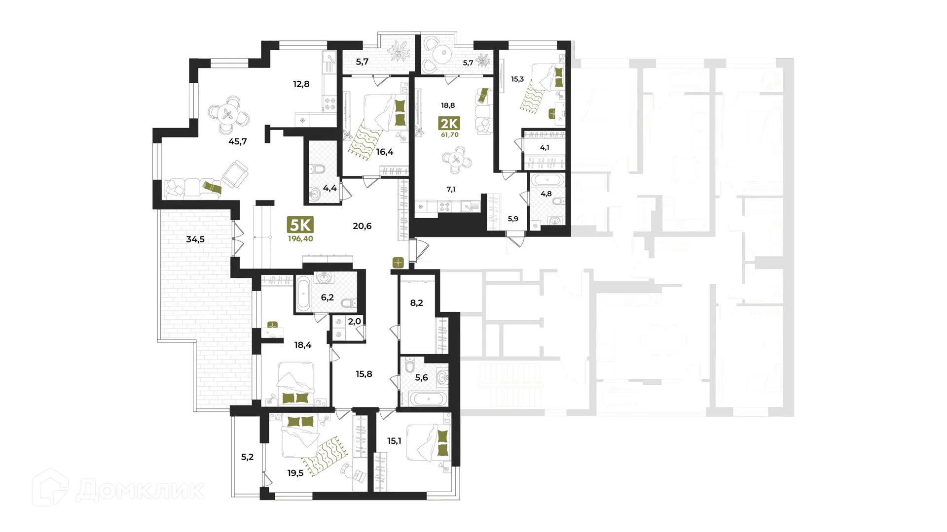 Фото квартиры в ЖК Авторский проект "Опера"